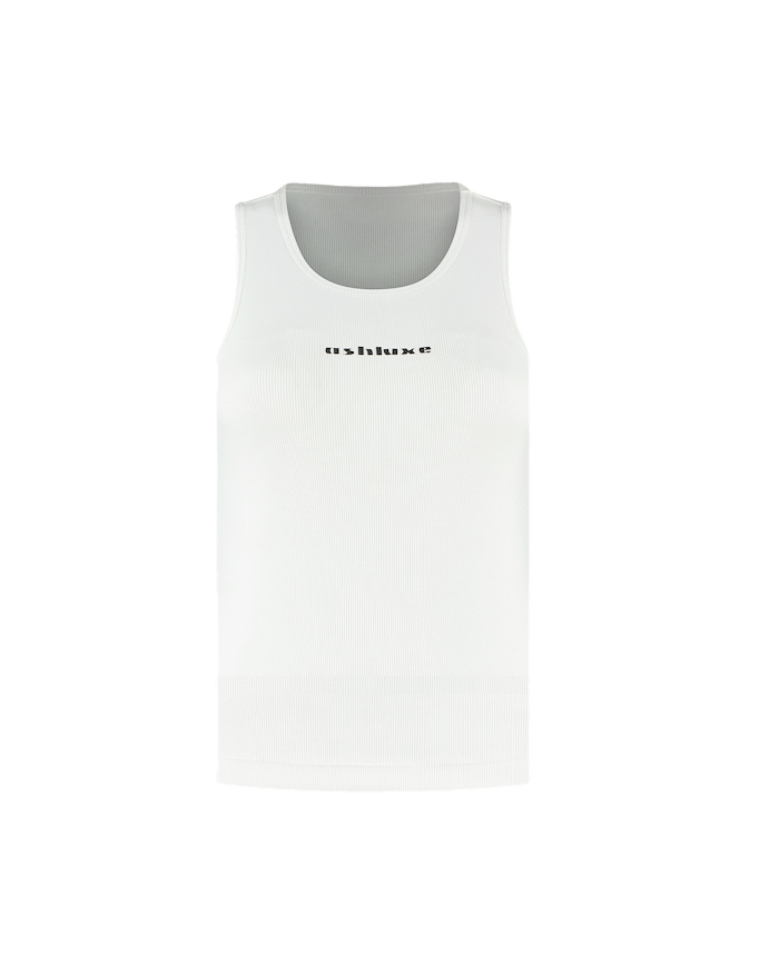 Ashluxe Logo Tank Top - White