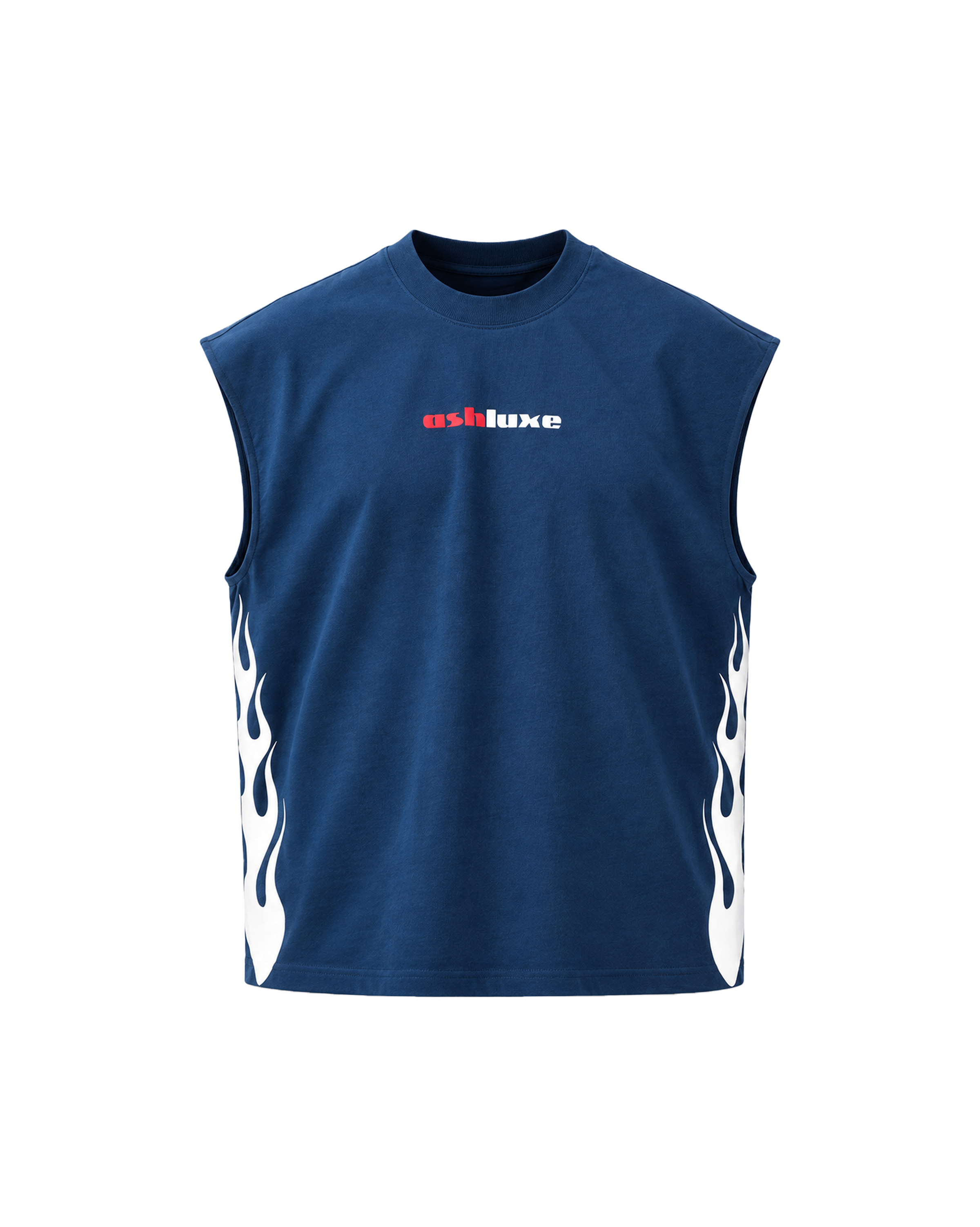 Flame Tank Top Blue