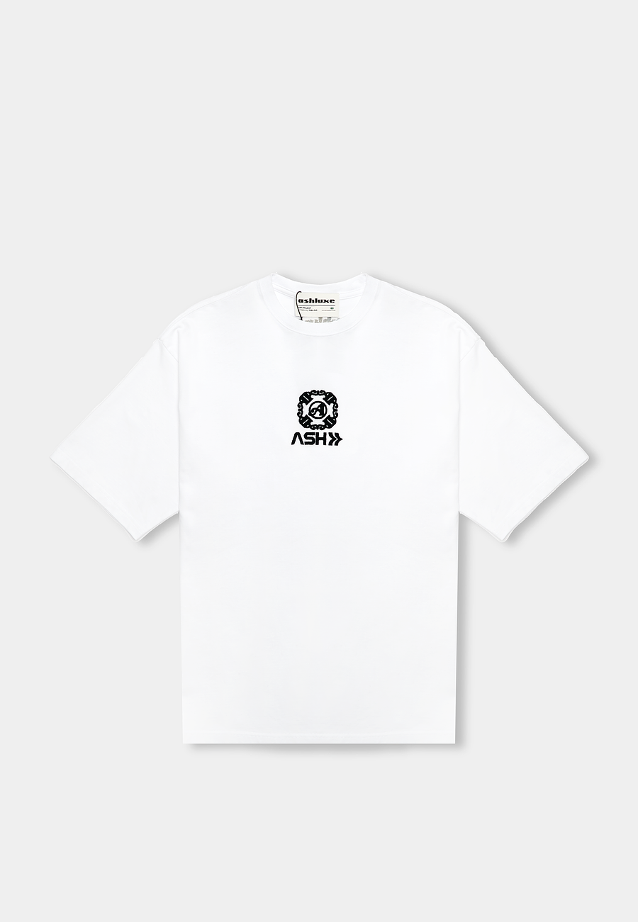 Ashluxe Ash Emblem White T-Shirt