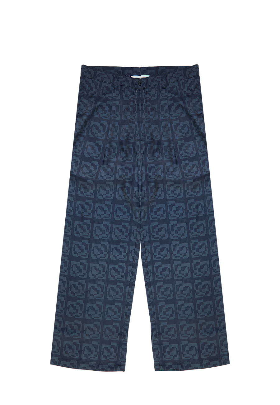 Ashluxe Exquisite Pixel Satin Pants Black