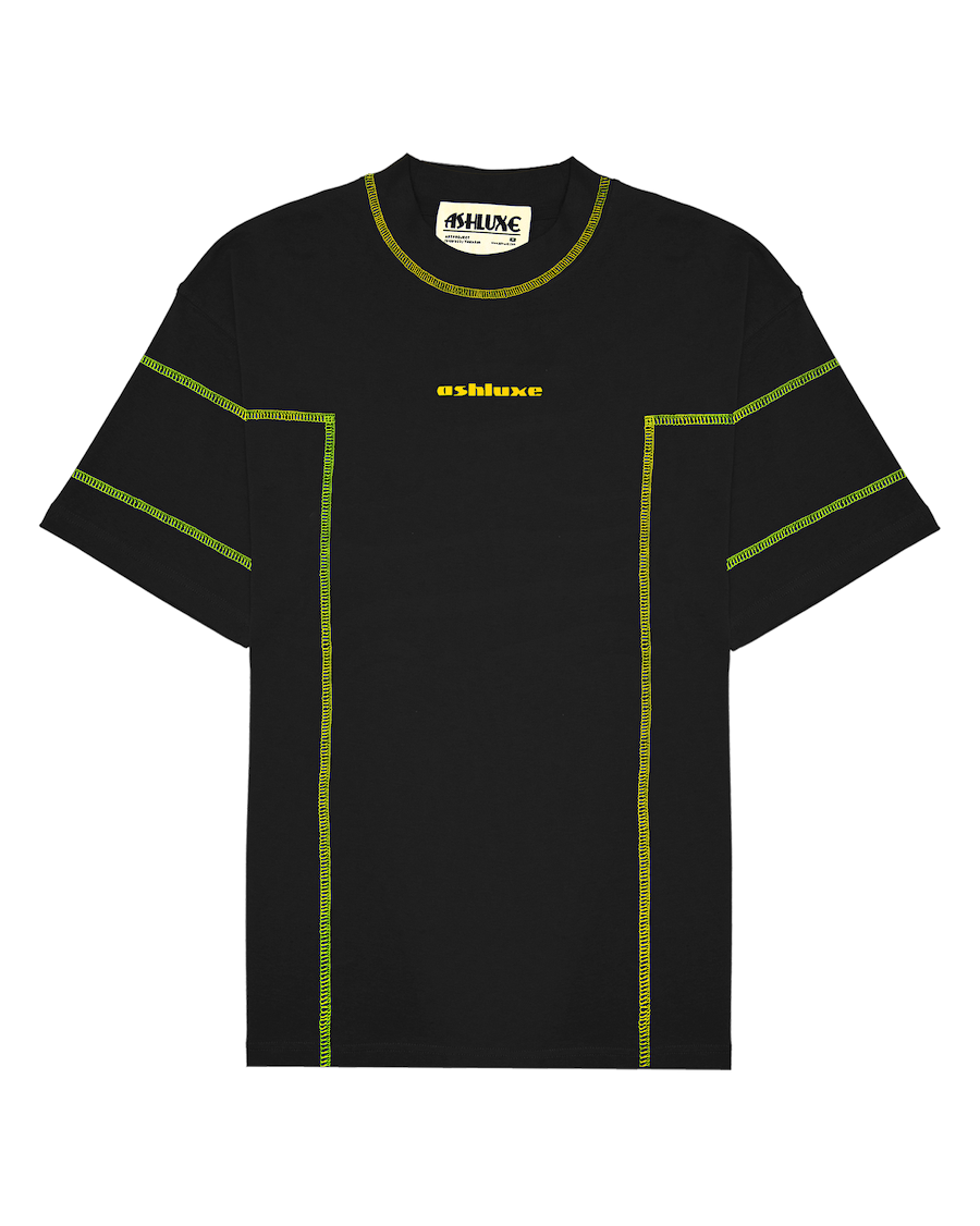 Ashluxe Double Threaded T-shirt Black Yellow