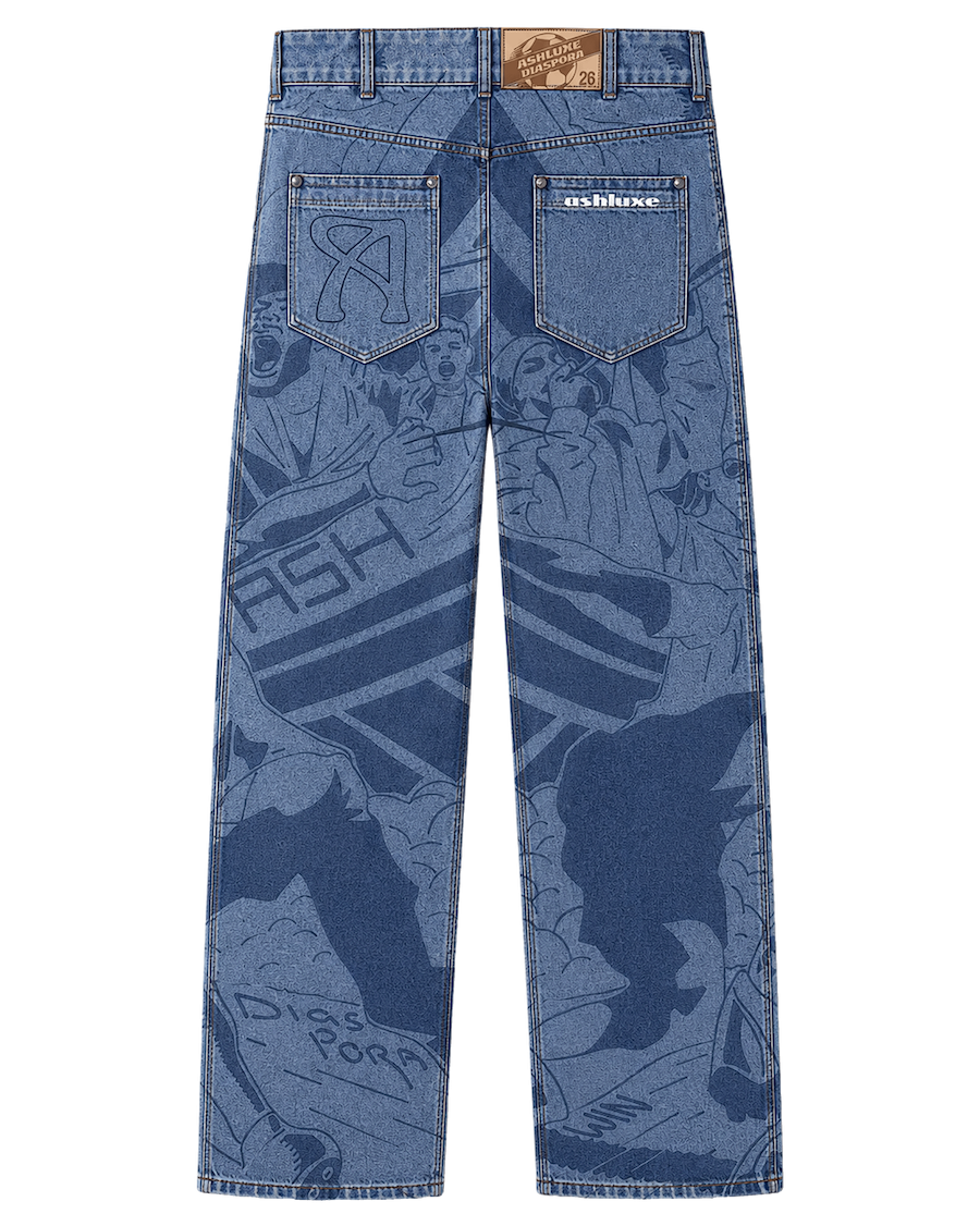 Ashluxe Celebration Denim Pants Blue