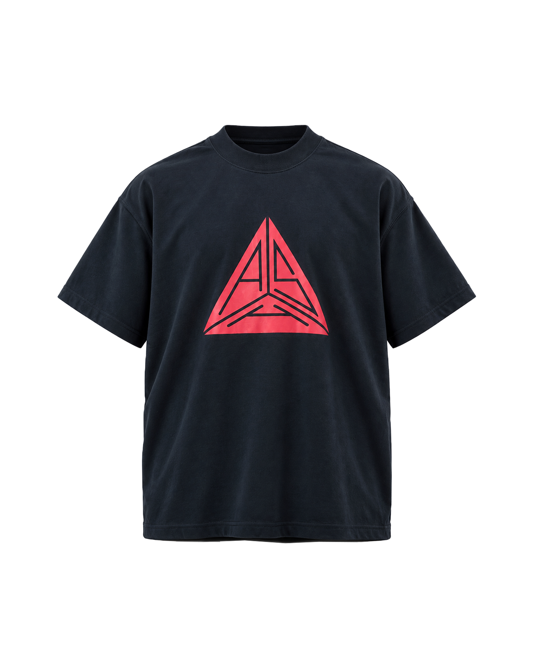Large Triangle Logo T-shirt Black