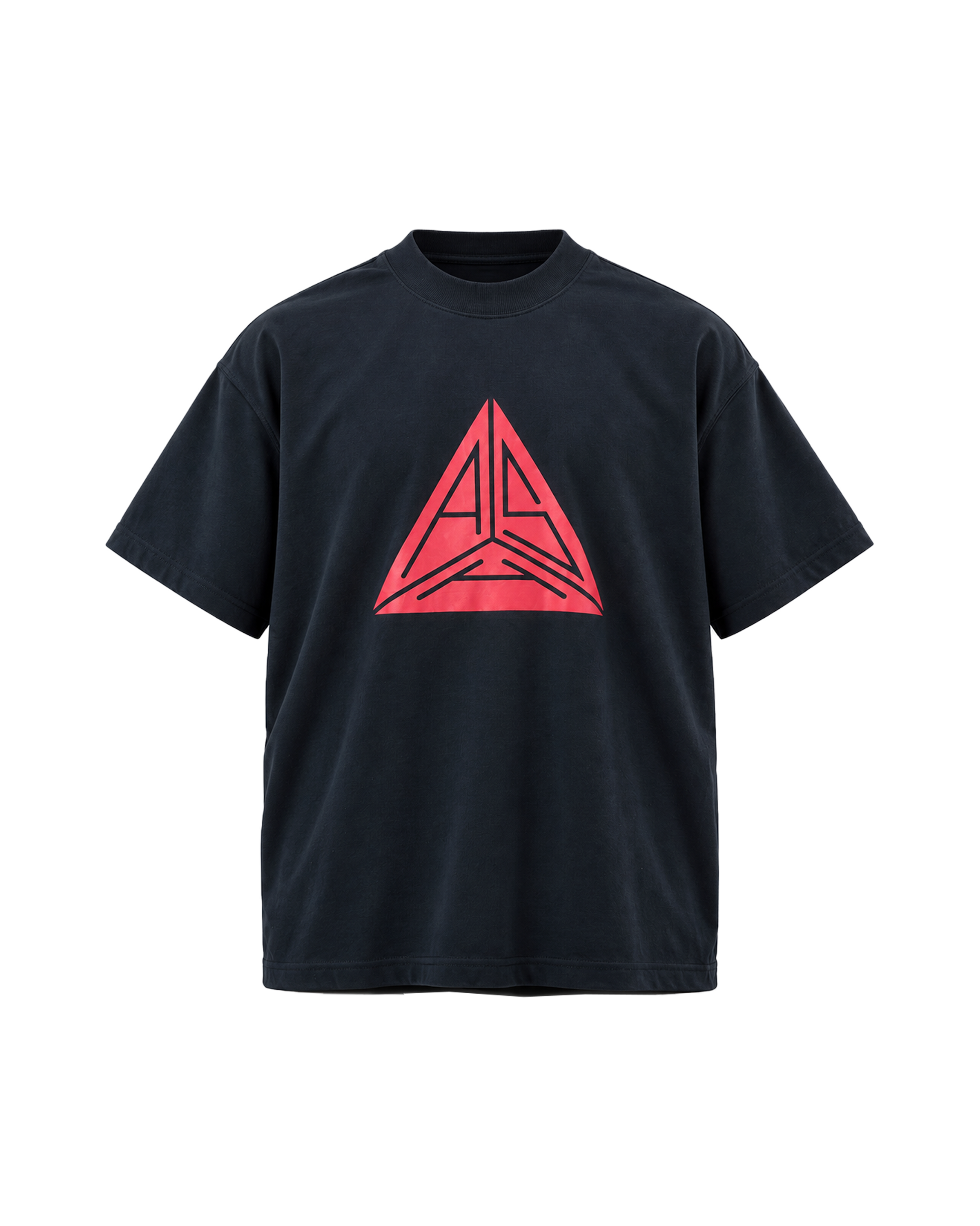 Large Triangle Logo T-shirt Black