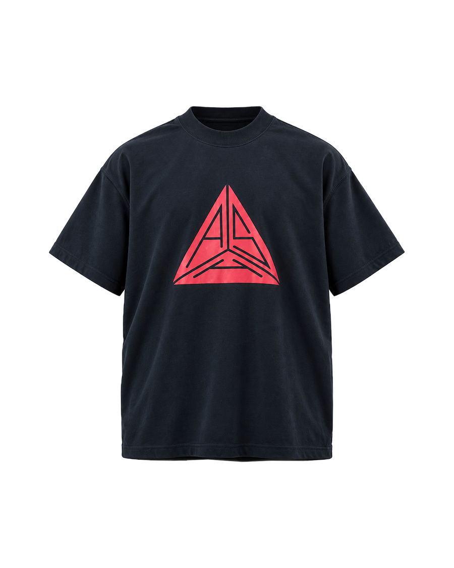 Large Triangle Logo T-shirt Black