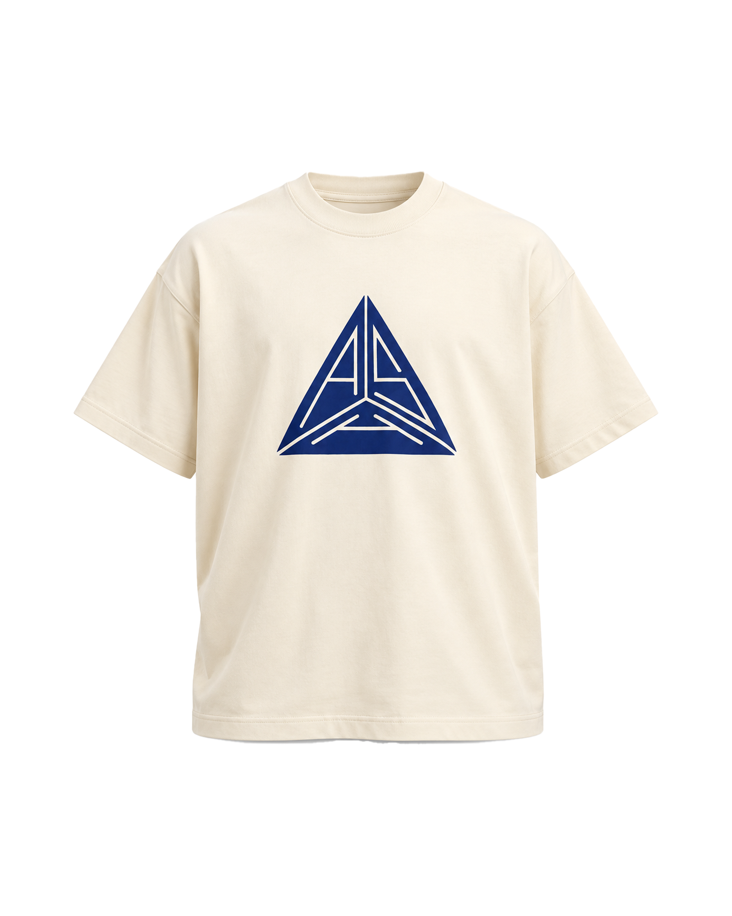 Large Triangle Logo T-shirt Off White