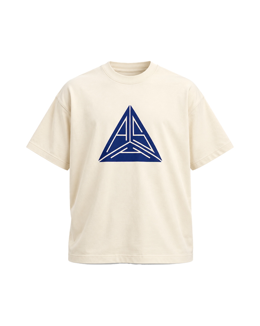 Large Triangle Logo T-shirt Off White