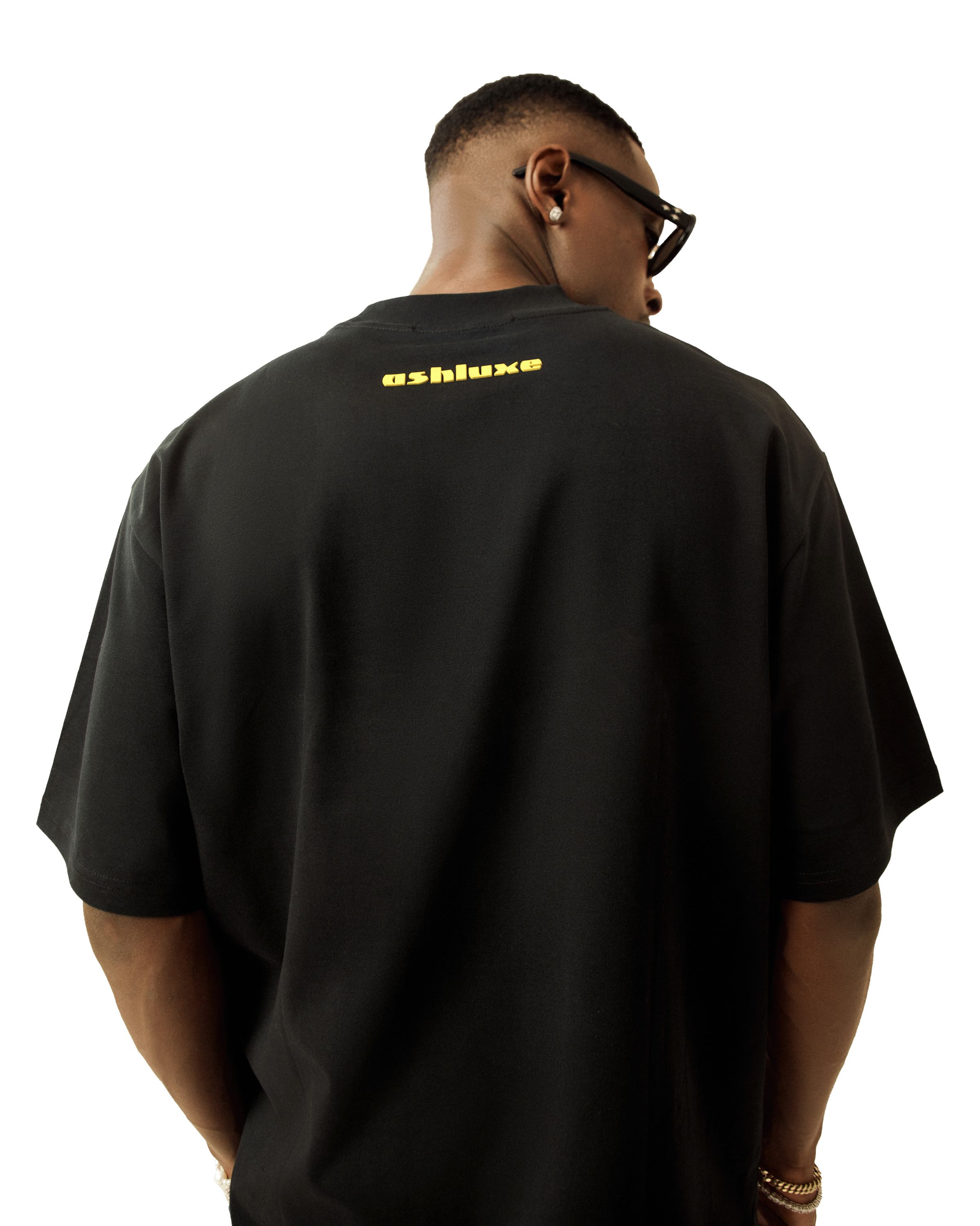 Ashluxe Logo Blank High neck T-shirt - Black