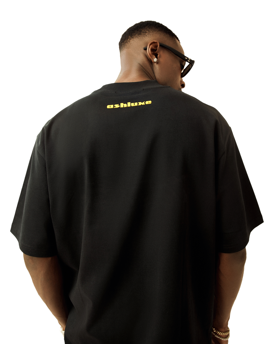 Ashluxe Logo Blank High neck T-shirt - Black