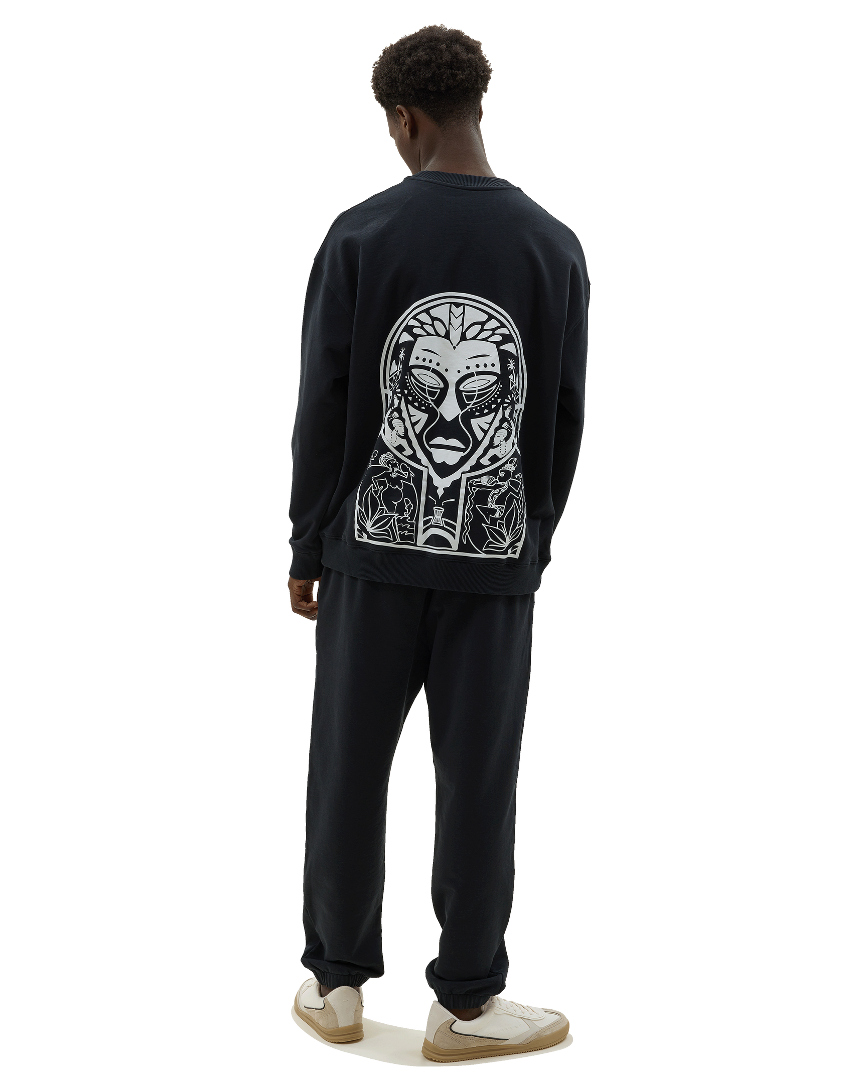 Mask Graphic Sweatshirt Black