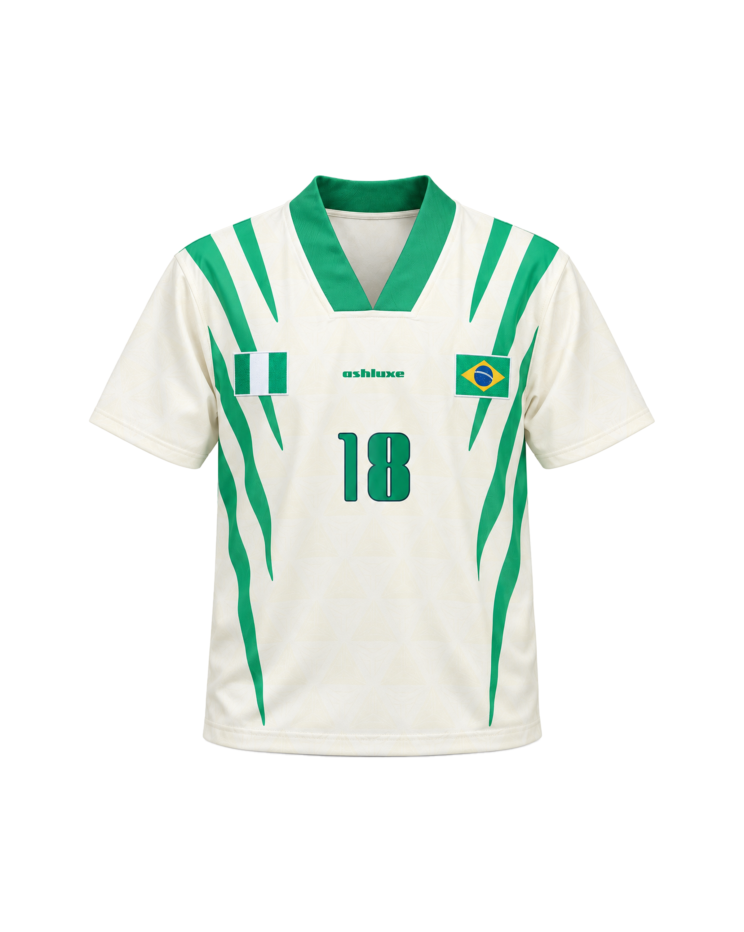 Nigeria X Brazil Football Shirt White