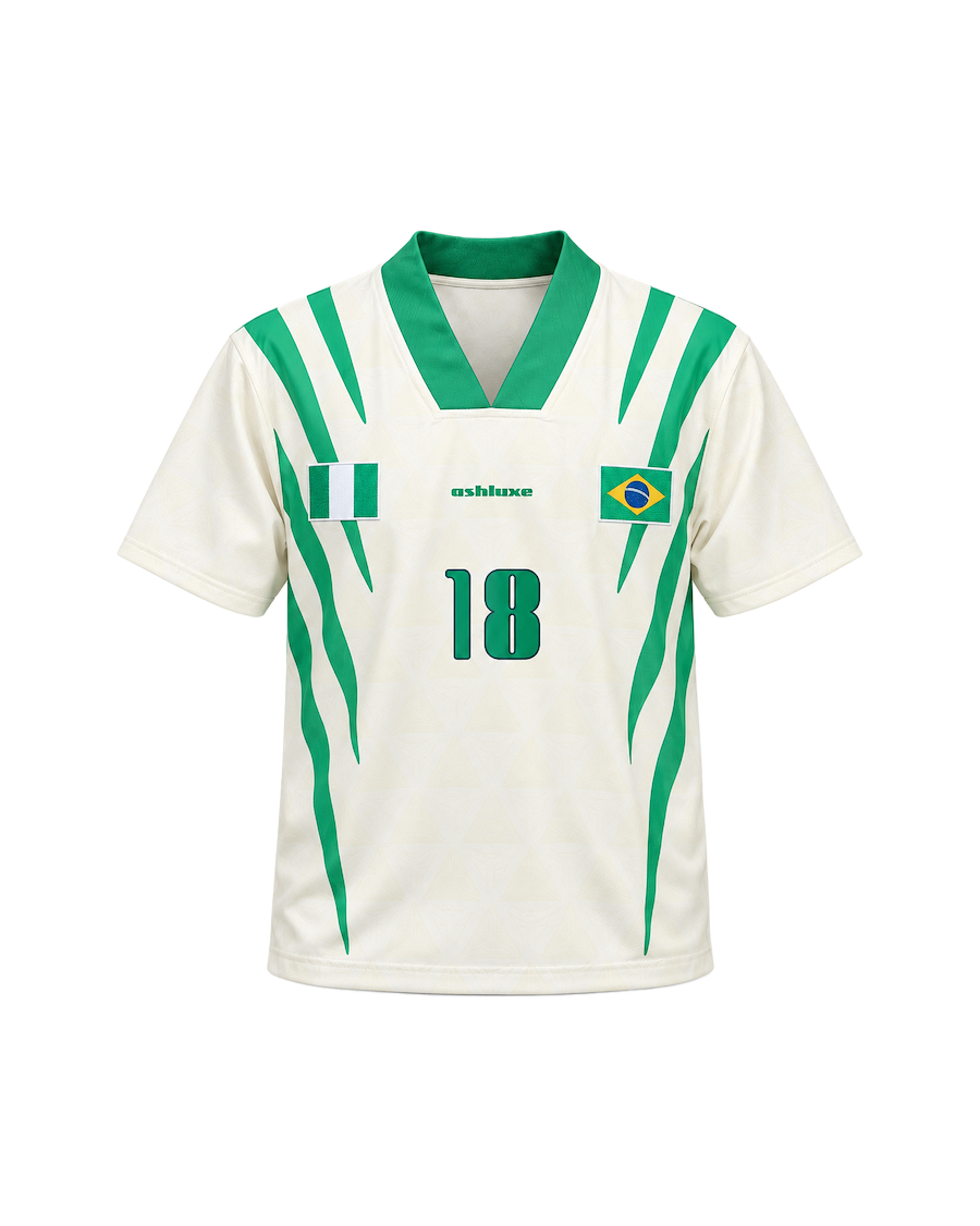 Nigeria X Brazil Football Shirt White