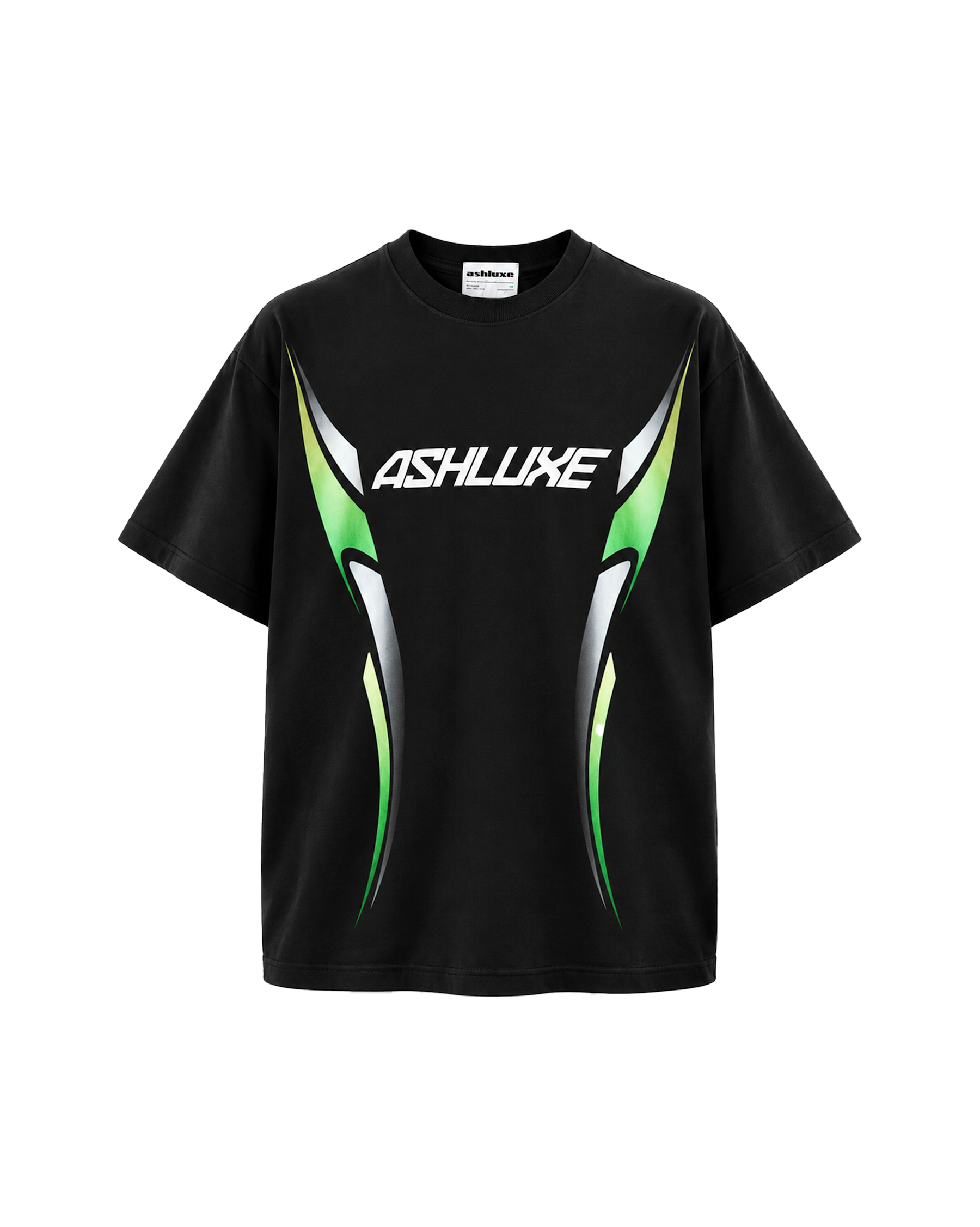 Ashluxe Race Code T-Shirt Black Green