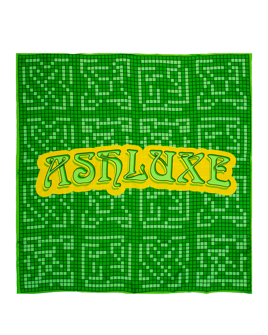 Ashluxe Pixel Scarf Green