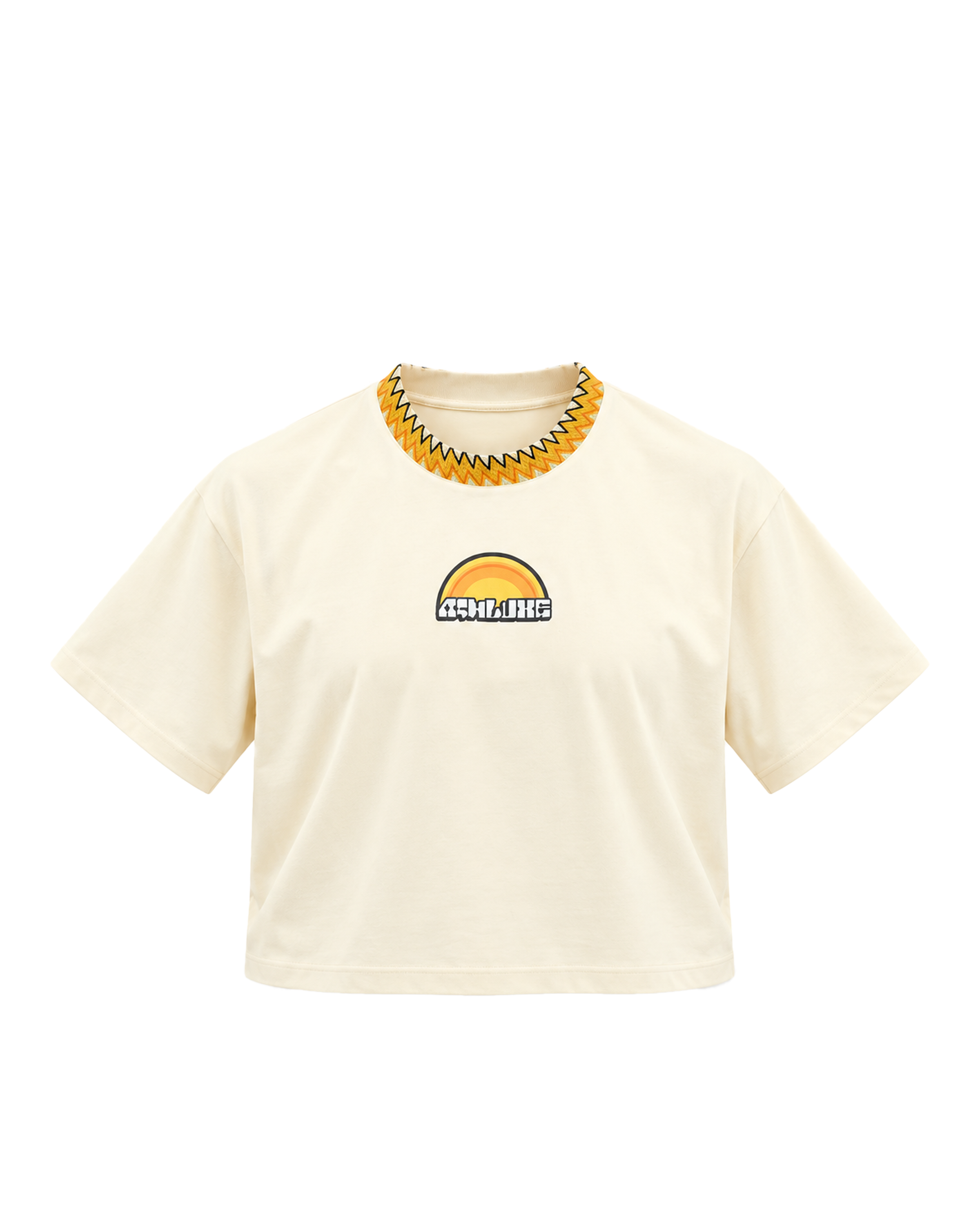 Sunshine Cropped T-Shirt Off White