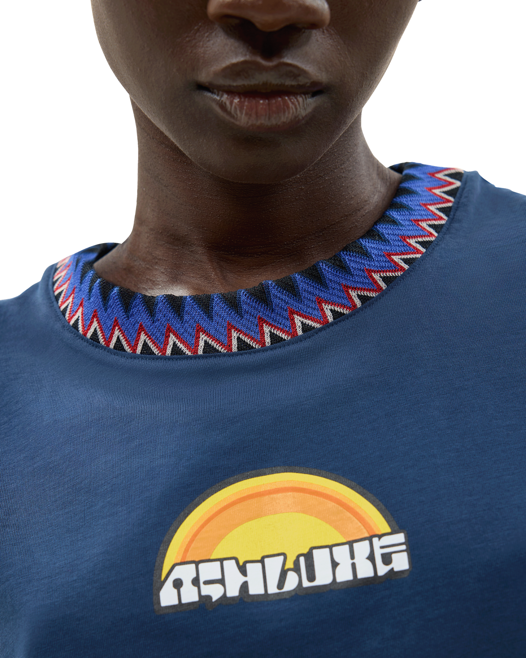 Sunshine Cropped T-shirt Blue