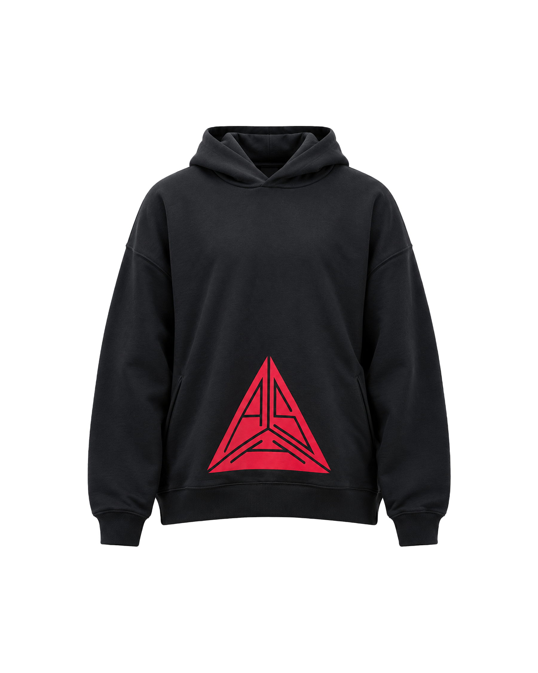 Triangle Logo Hoodie Black