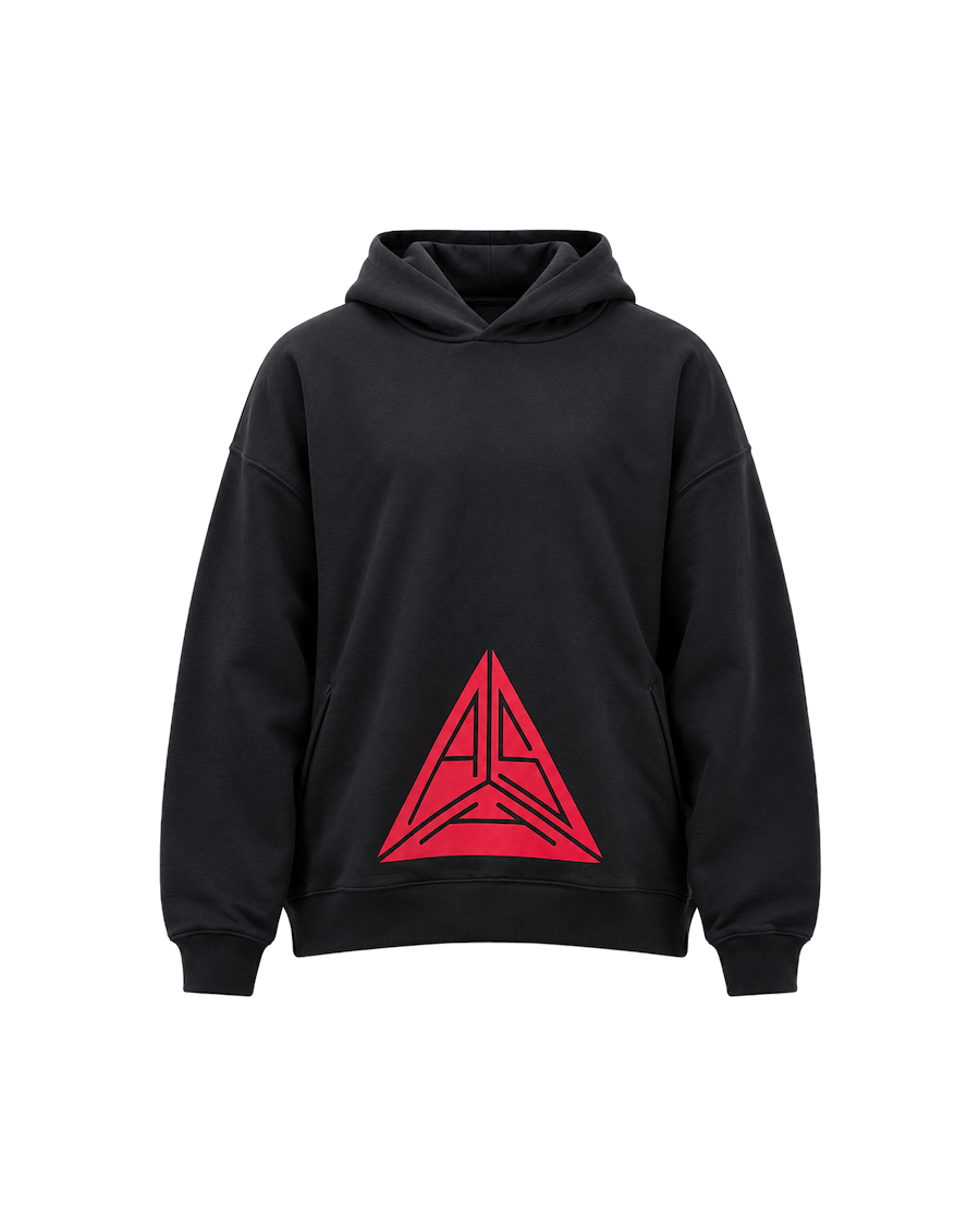 Triangle Logo Hoodie Black