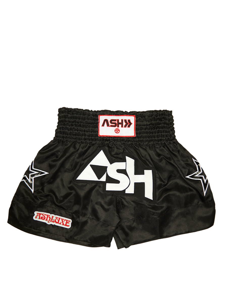 Ashluxe Boxing Trunk Black White