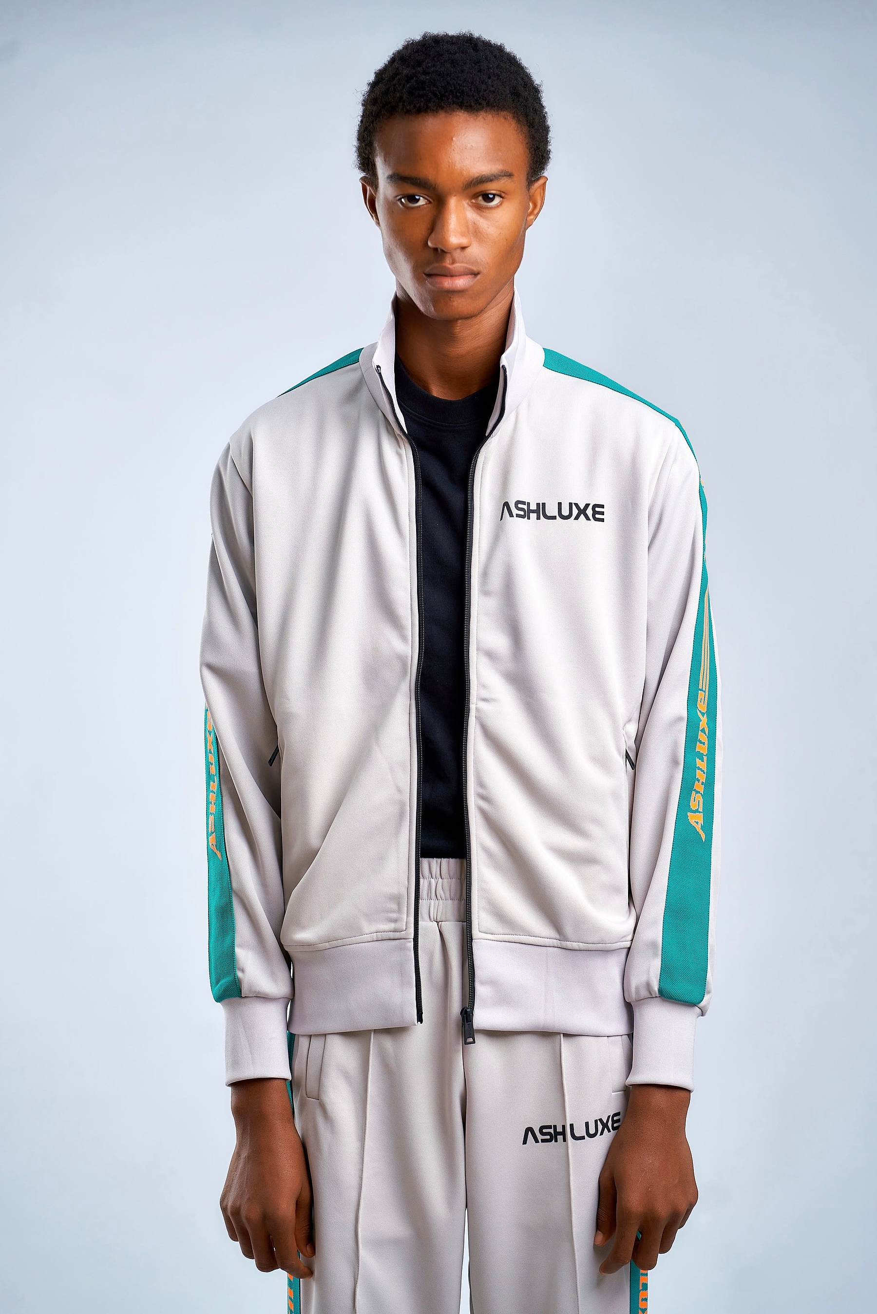 ASHLUXE GREY TRACK JACKET