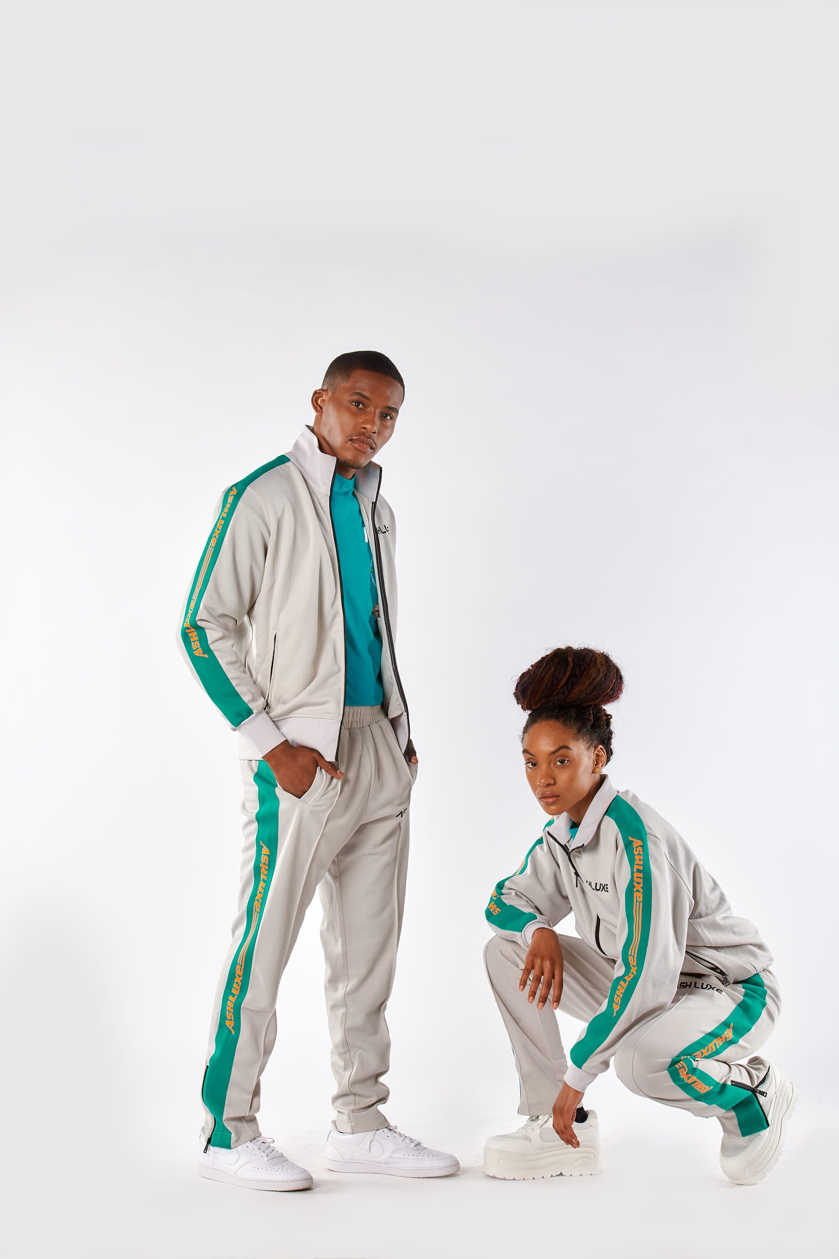 ASHLUXE GREY TRACK JACKET