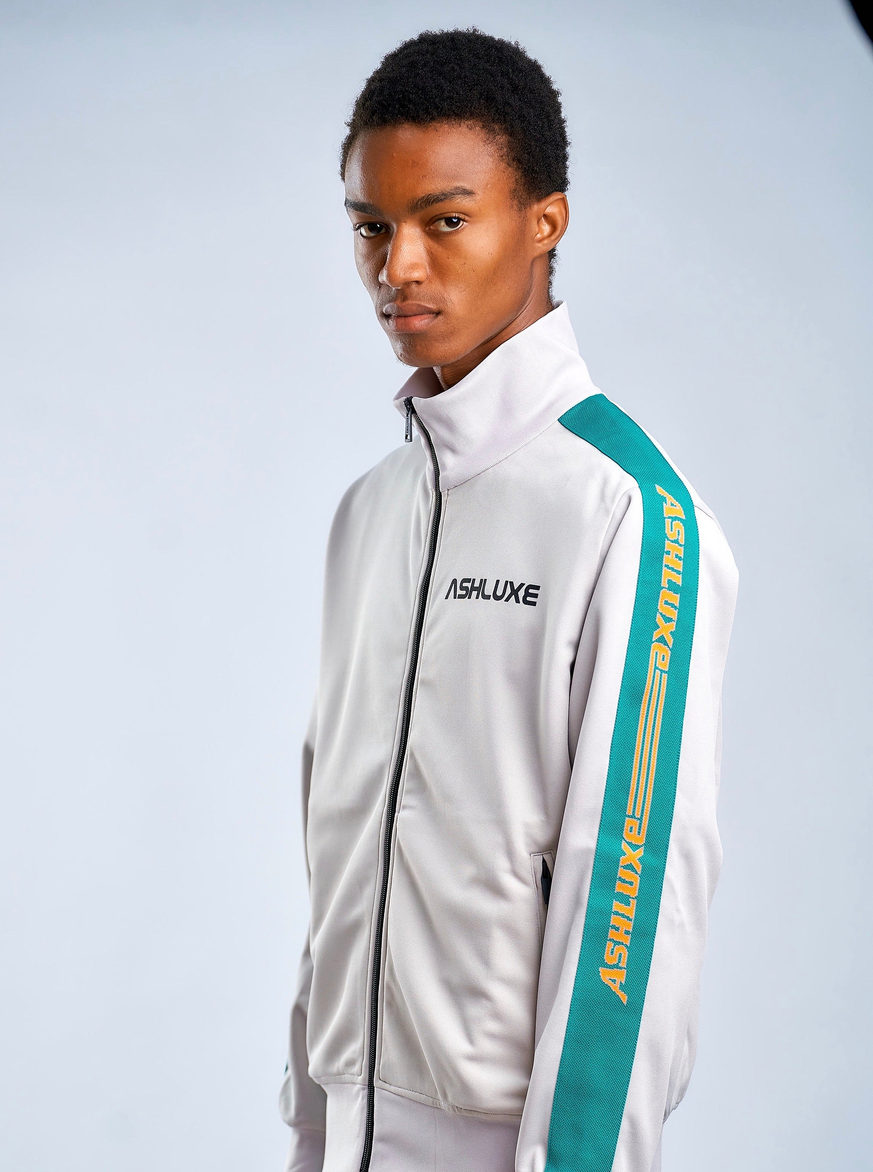 ASHLUXE GREY TRACK JACKET