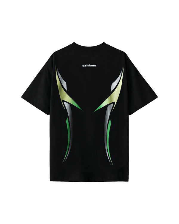 Ashluxe Race Code T-Shirt Black Green