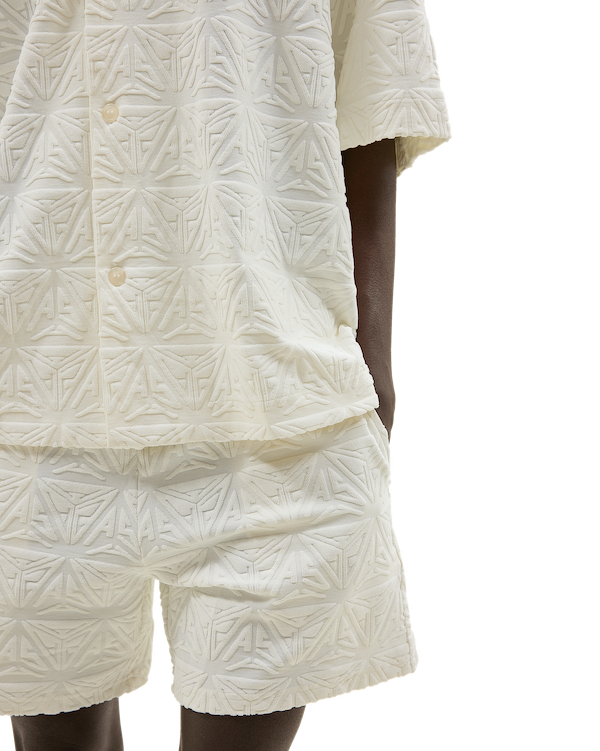 Monogram Plush Jersey Long Shorts