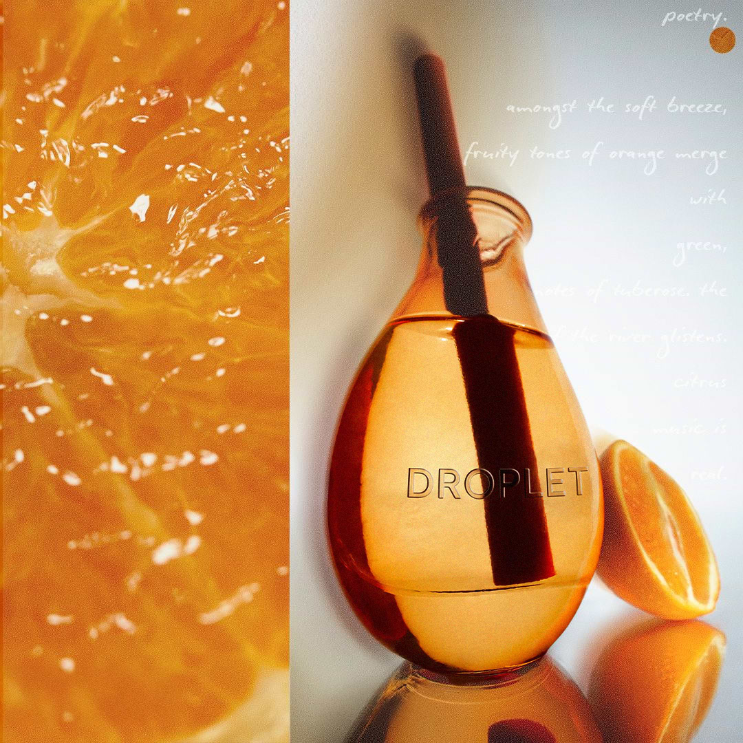 Droplet Reed Diffuser Orange Blossom Reed Diffuser | Luxury Home Fragrance | Droplet
