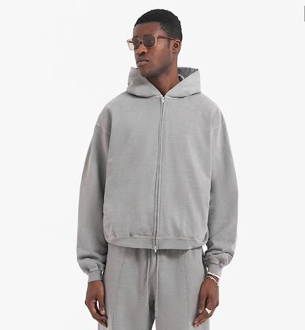 Minimalist Grey Hoodie