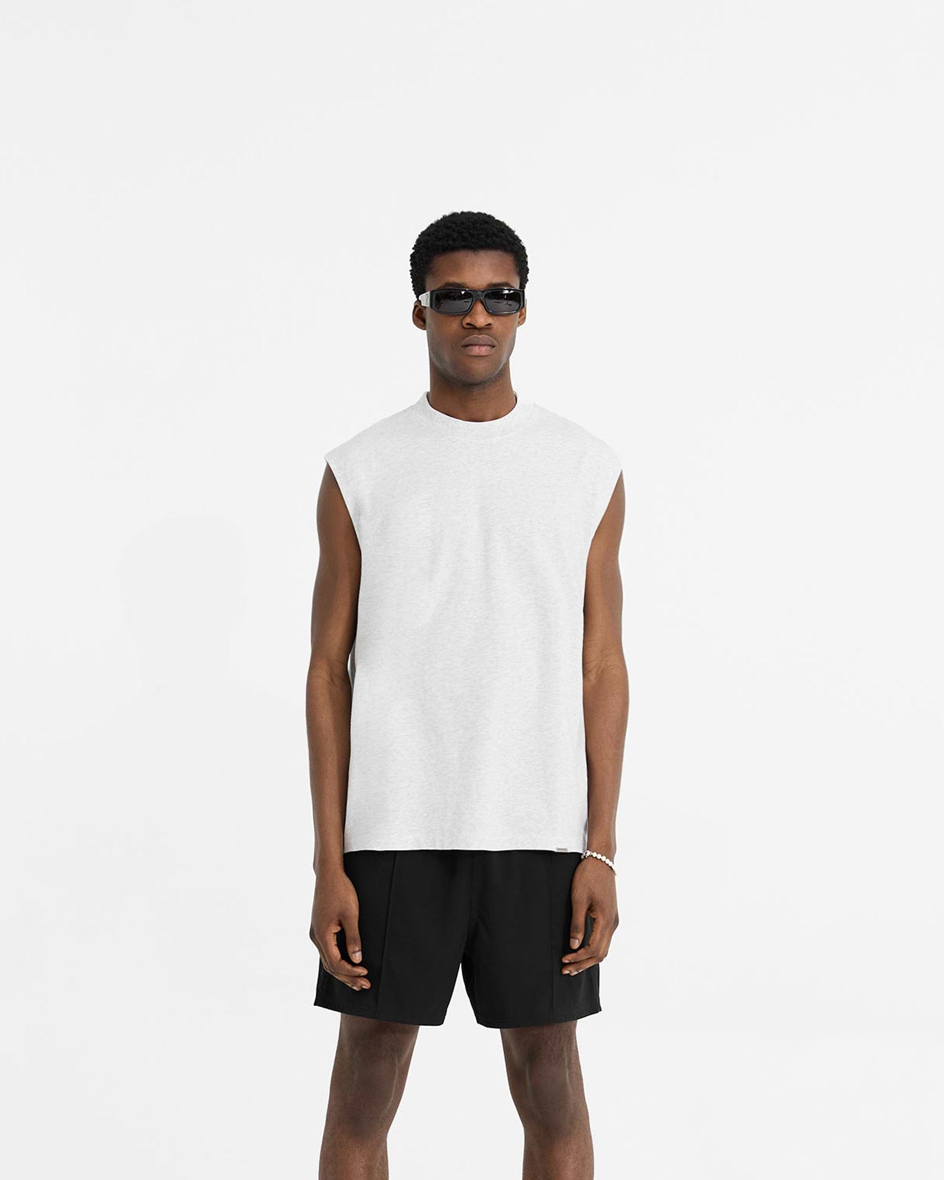 Initial Boxy Tank - Gris Hielo Jaspeado