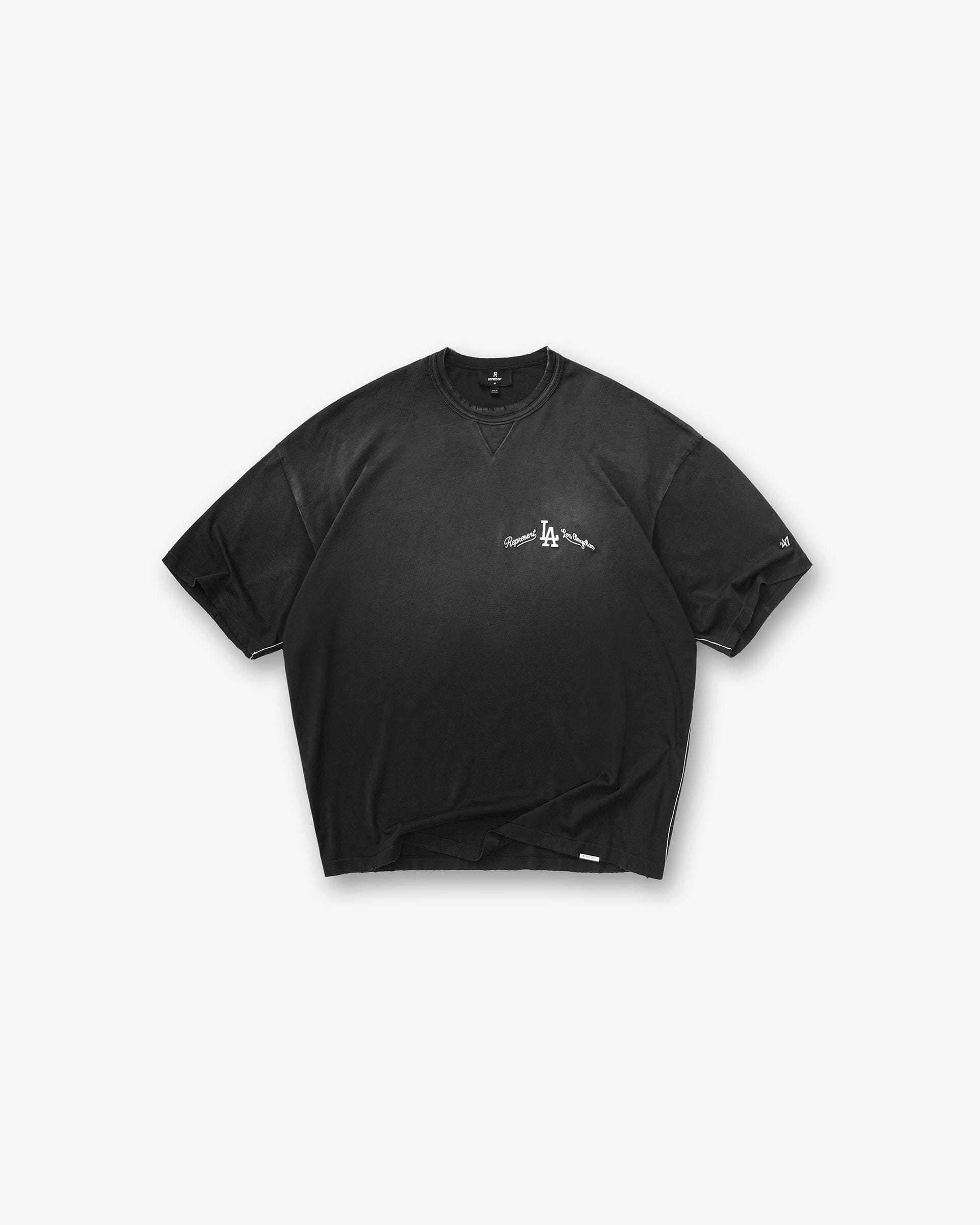 Los Angeles Dodgers x Represent T-Shirt - Stained Black