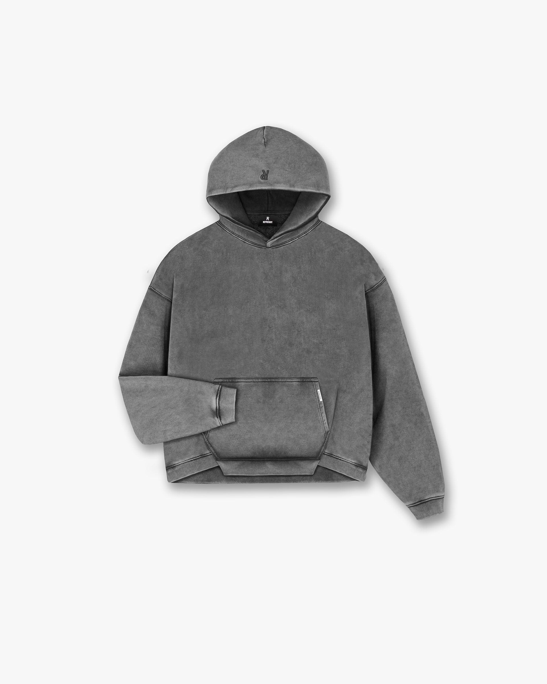 Initial Boxy Hoodie - Gris Vintage
