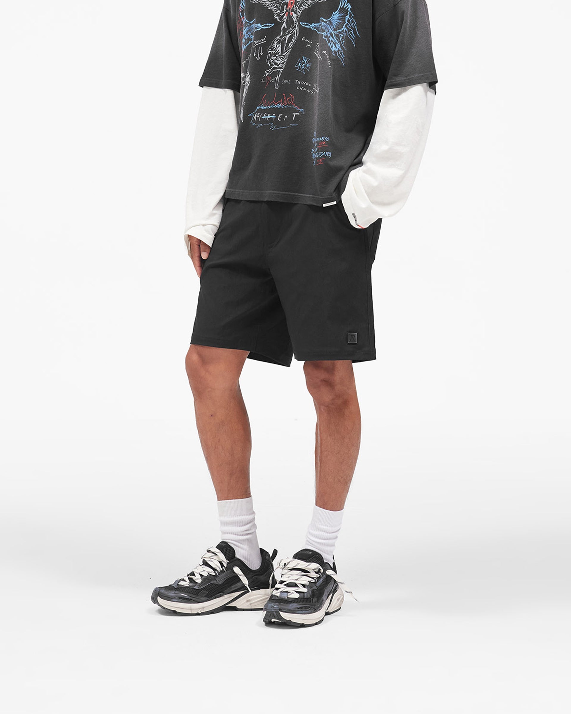 Nylon Cargo Short - Black