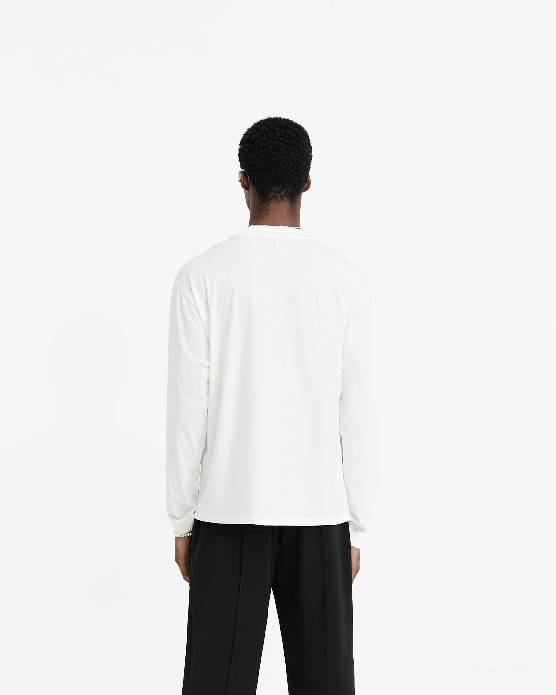 Initial Long Sleeve T-Shirt - Blanco