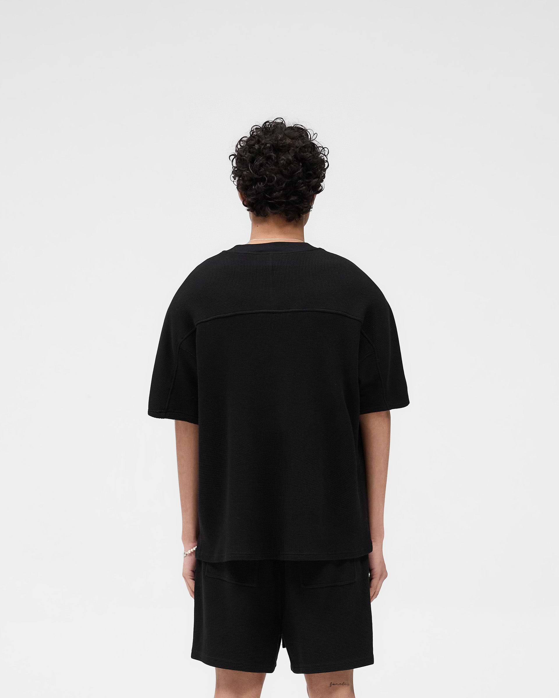 Waffle T-Shirt - Jet Black