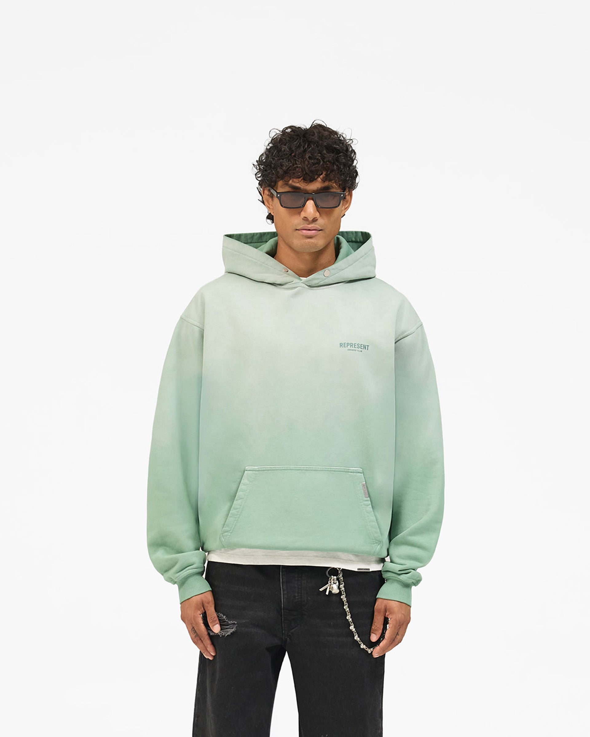 Represent Owners Club Hoodie - Washed Aloe