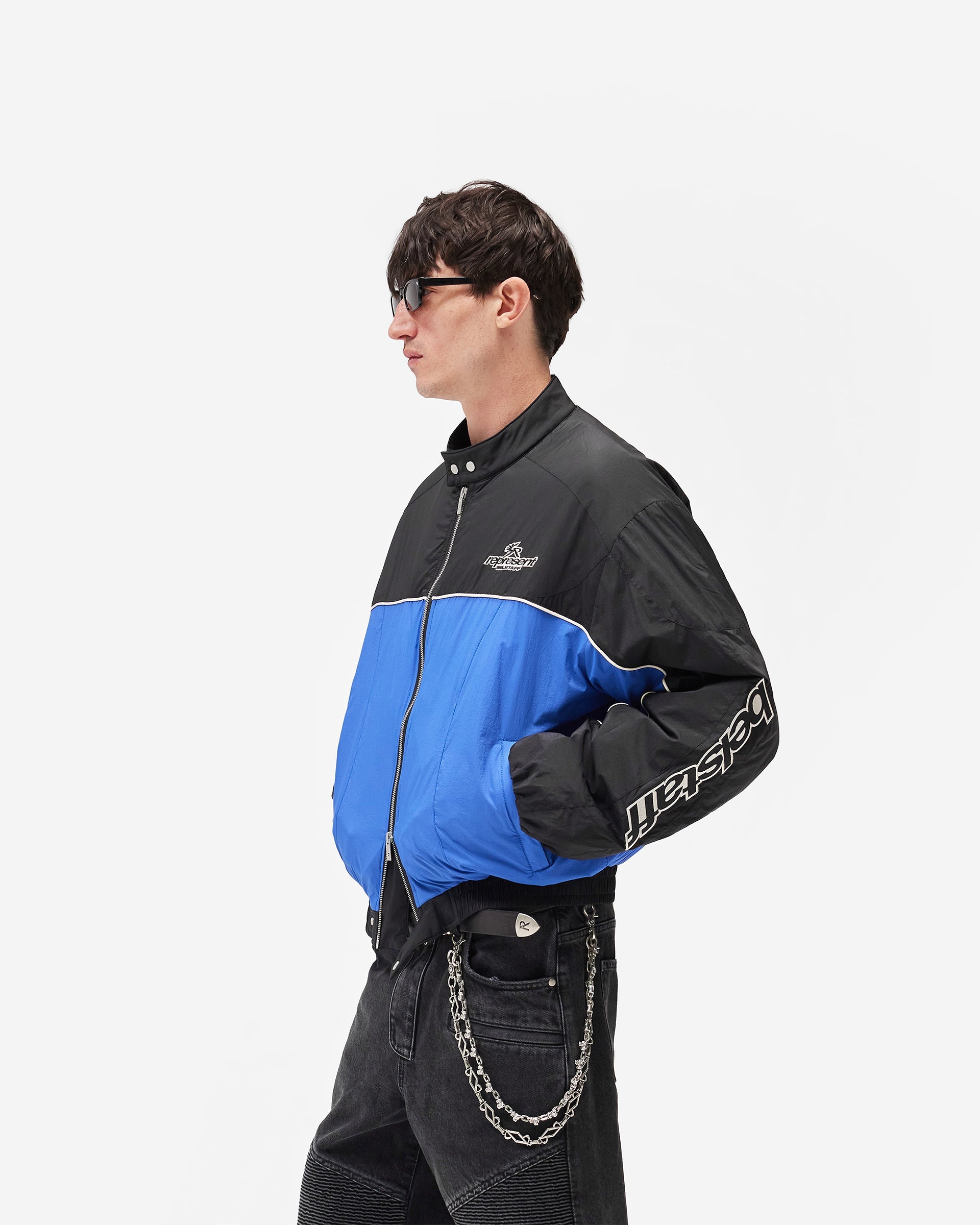 Represent X Belstaff Nylon Racing Jacket - Jet Black