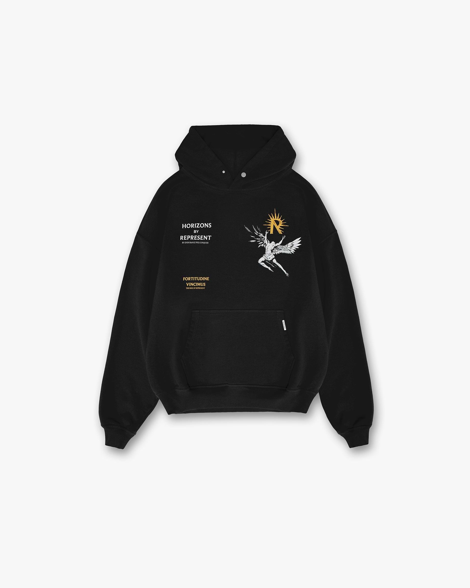 Sweat à capuche Icare - Noir de jais