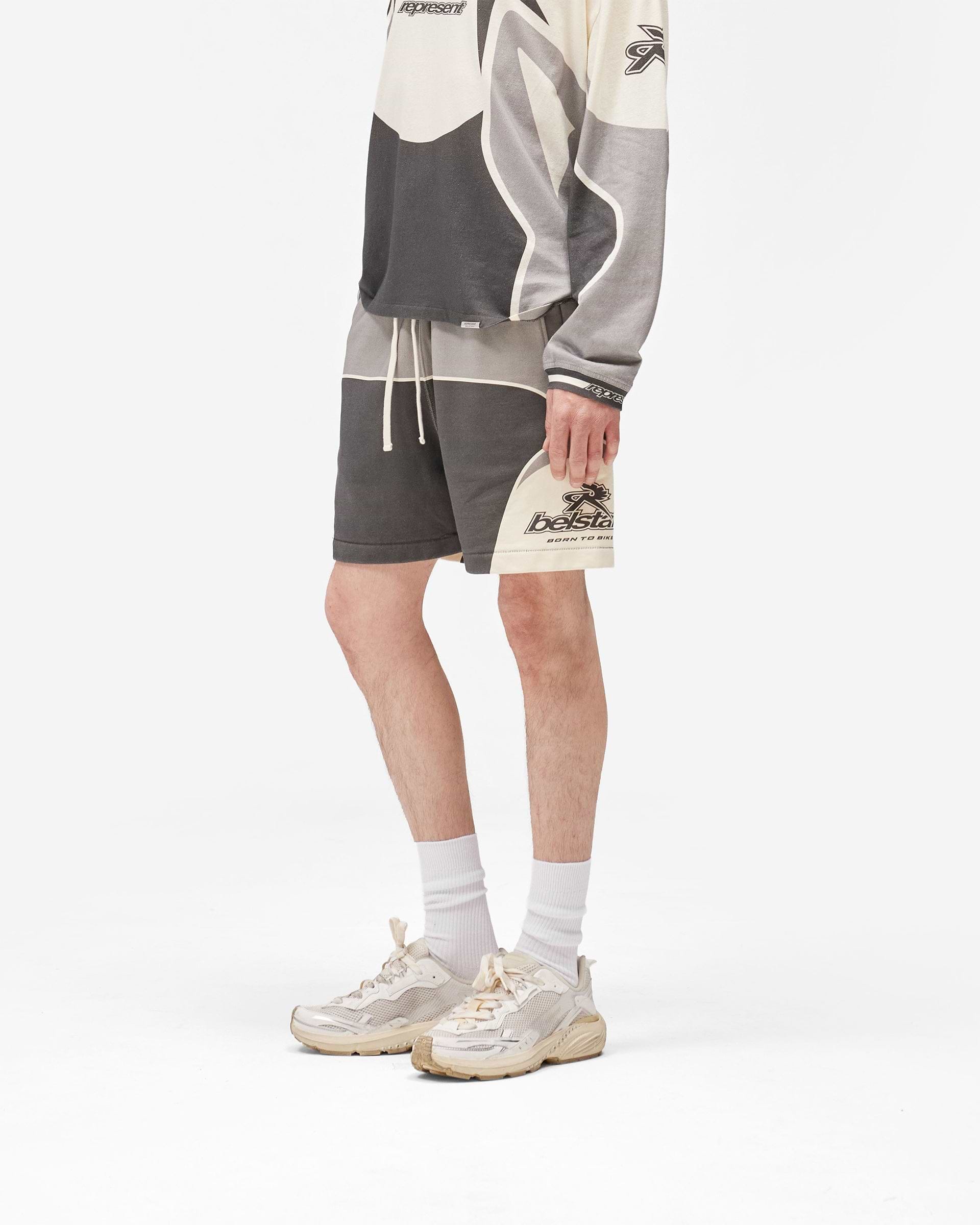 Represent X Belstaff Racing Shorts - Dark Grey