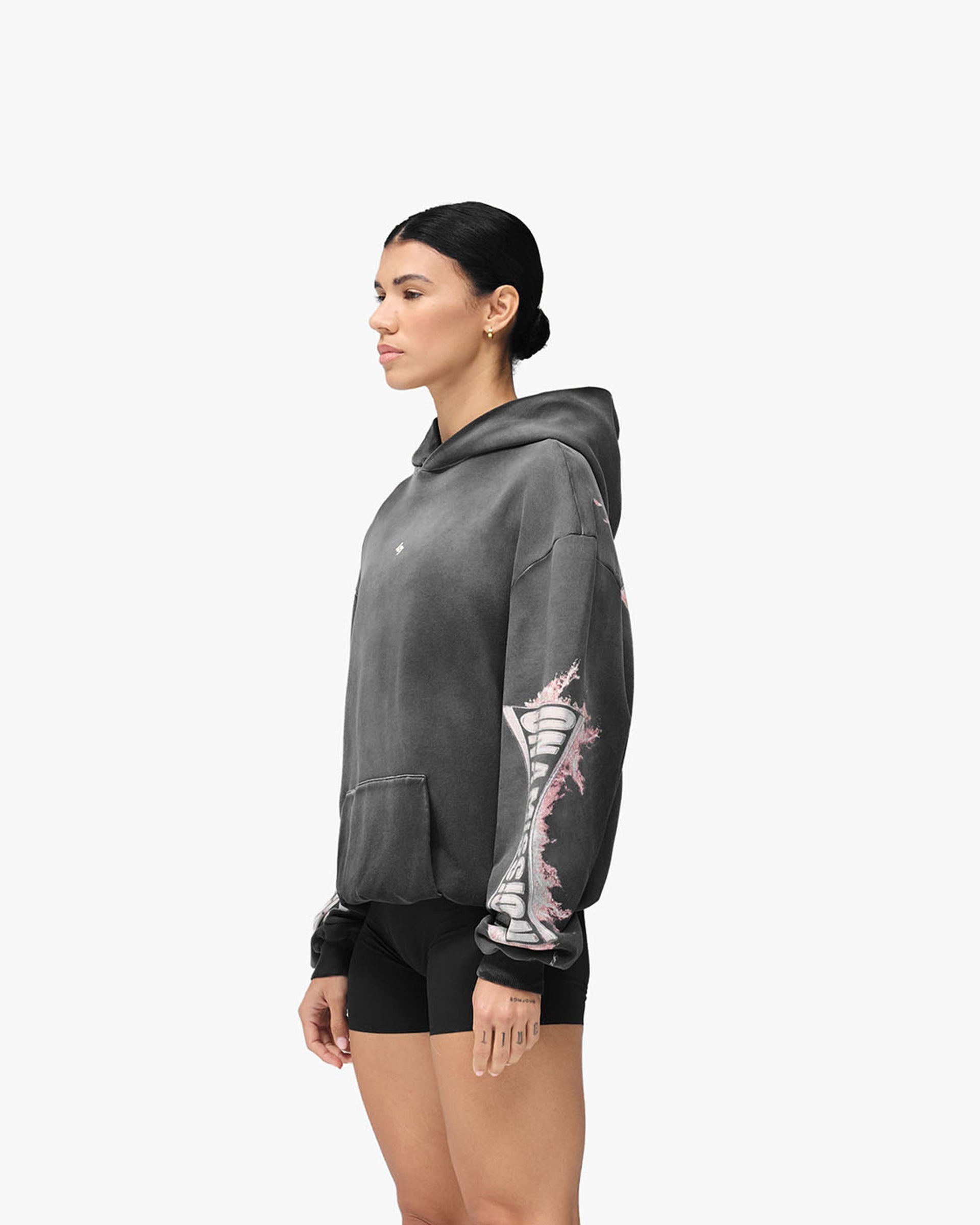 247 Ignite Hood - Vintage Black - Cropped Model - Side