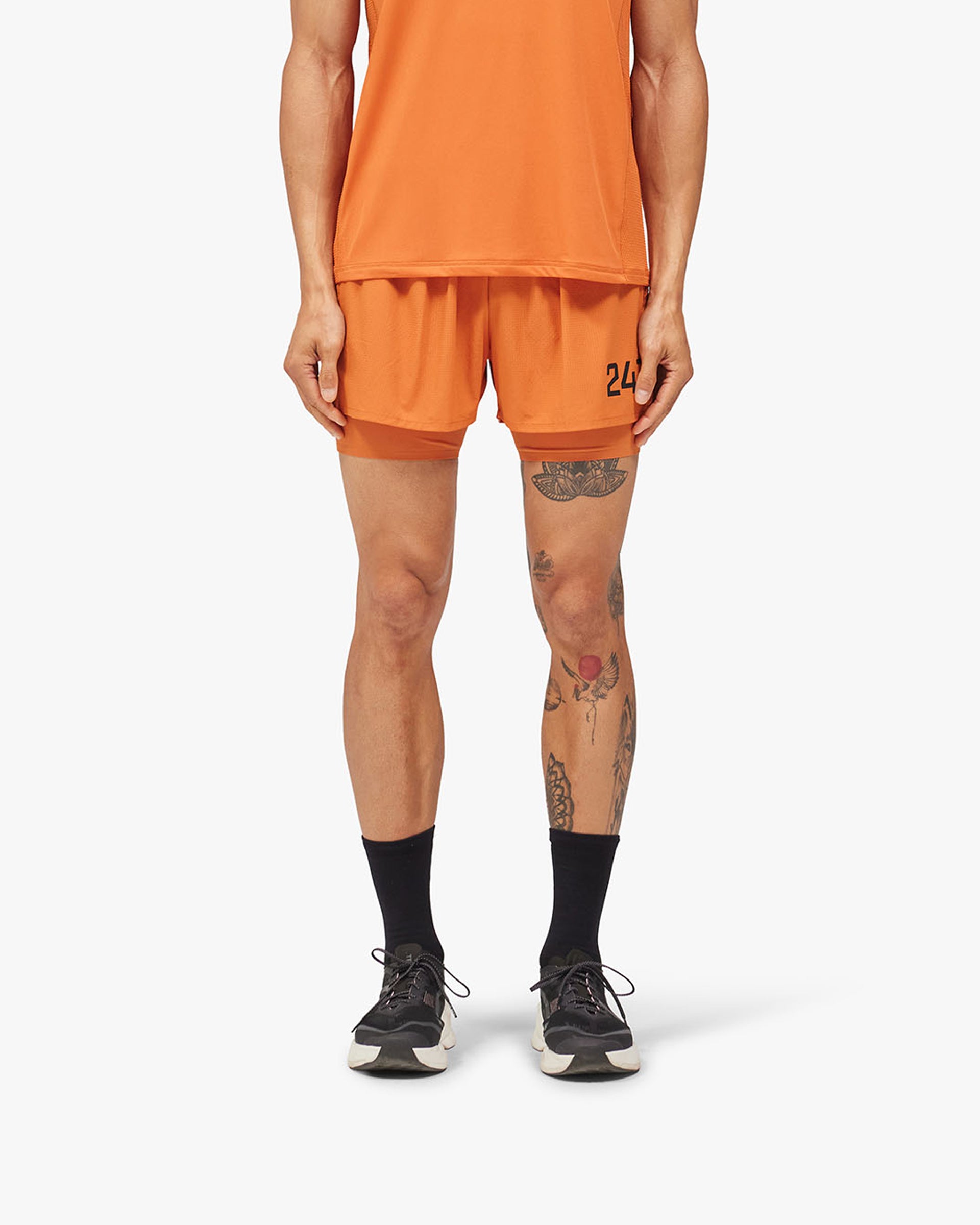 247 Trail Short - Ember - Cropped Model - Front