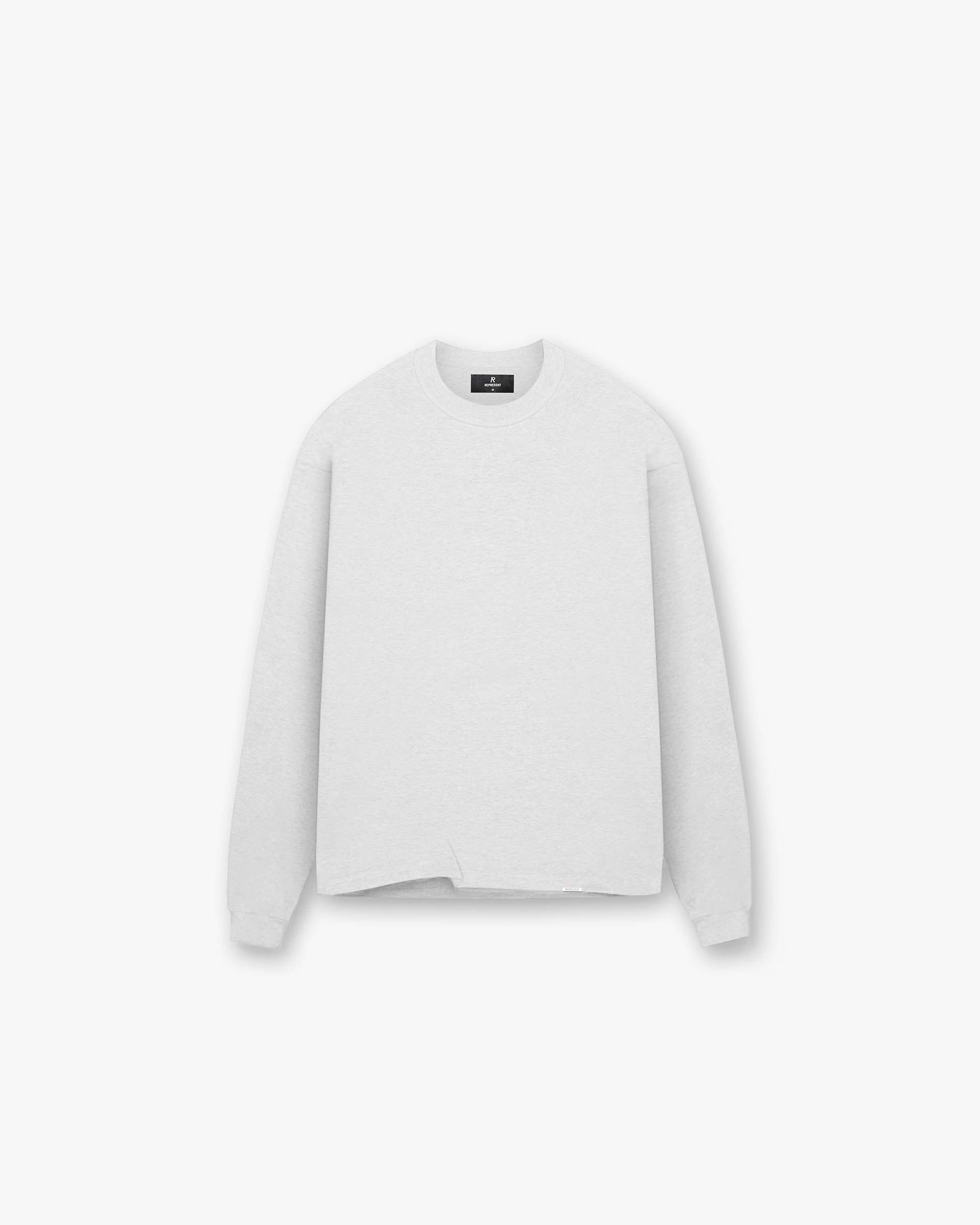 Initial Long Sleeve T-Shirt - Gris Jaspeado Hielo