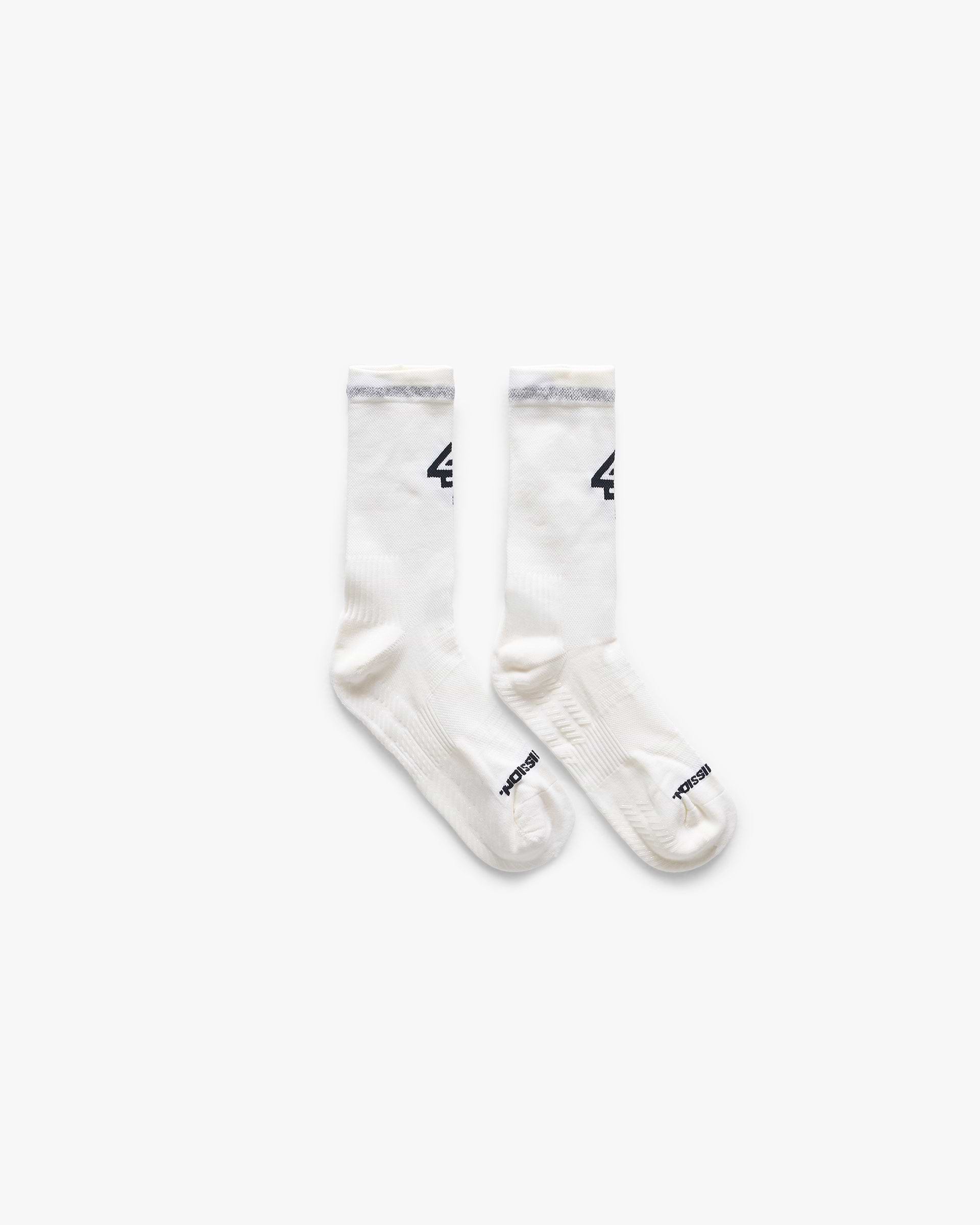 247 Reflex Run Socks - Flat White
