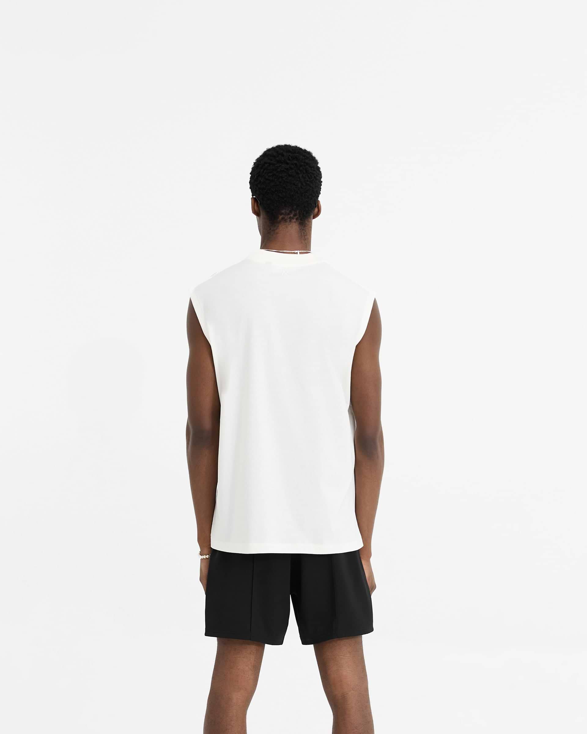 Débardeur Boxy Initial - Blanc Plat