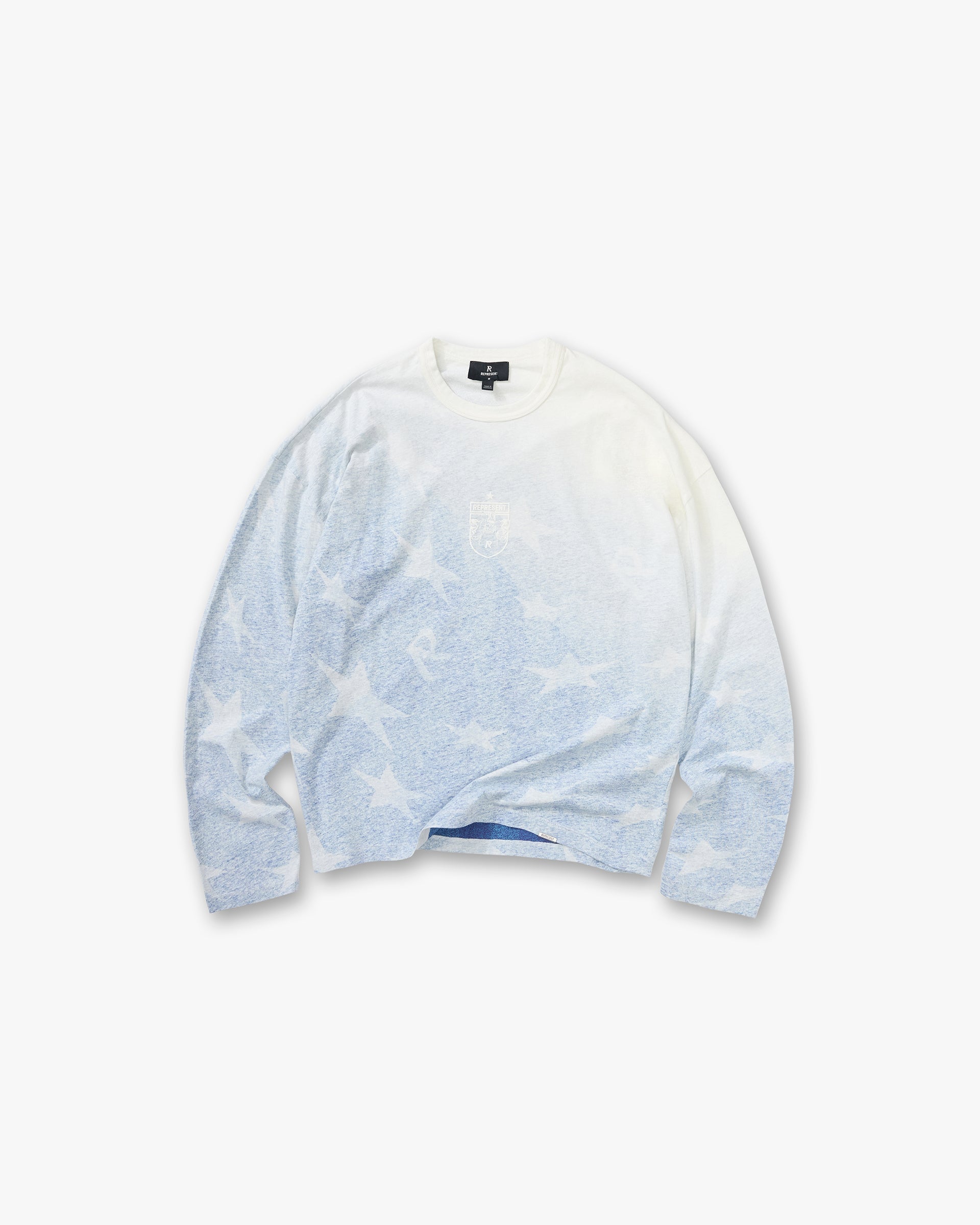 USA Long Sleeve T-Shirt - Washed Blue