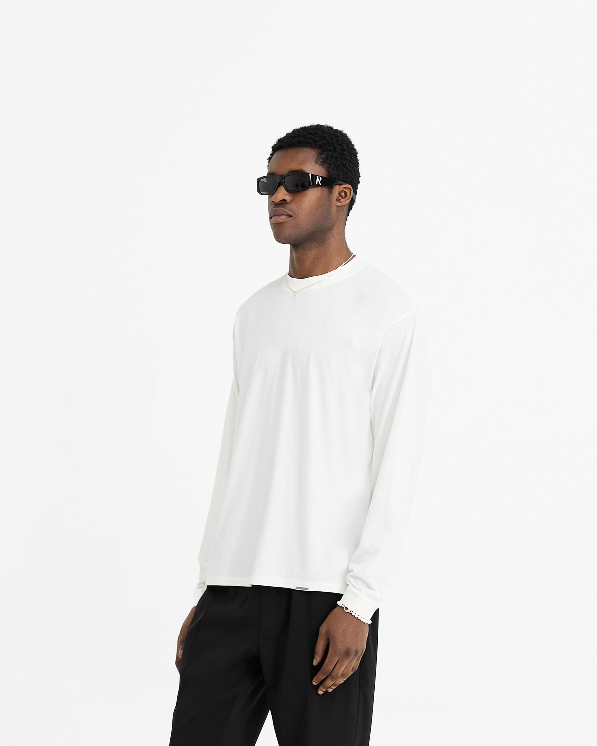 Initial Long Sleeve T-Shirt - Blanco