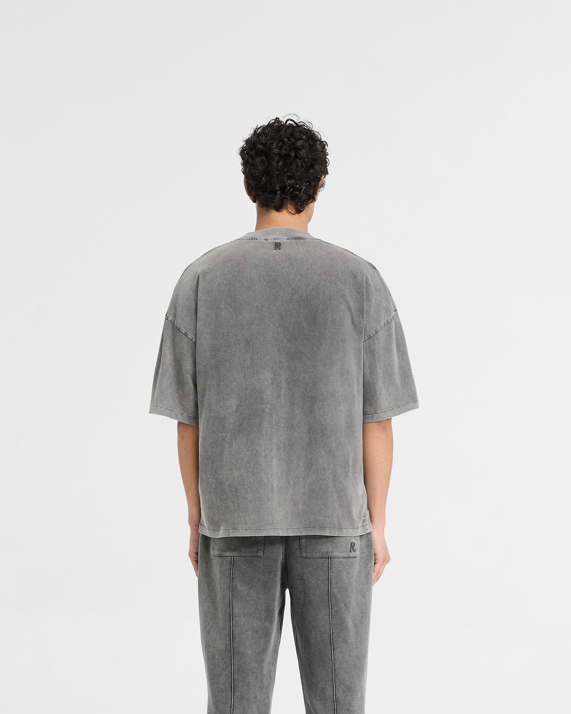 Initial Boxy T-Shirt - Gris Vintage