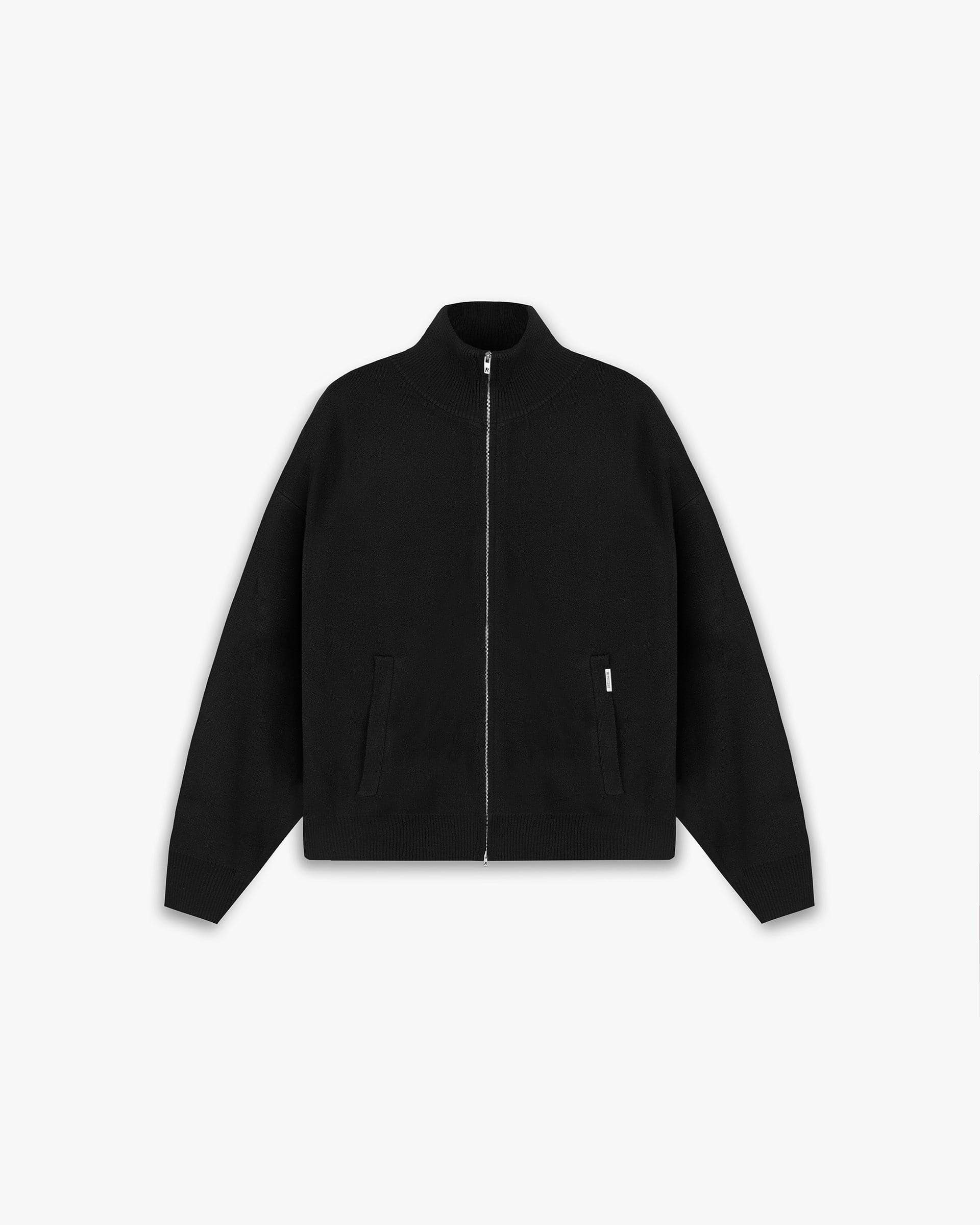 Initial Knitted Track Jacket - Negro Intenso