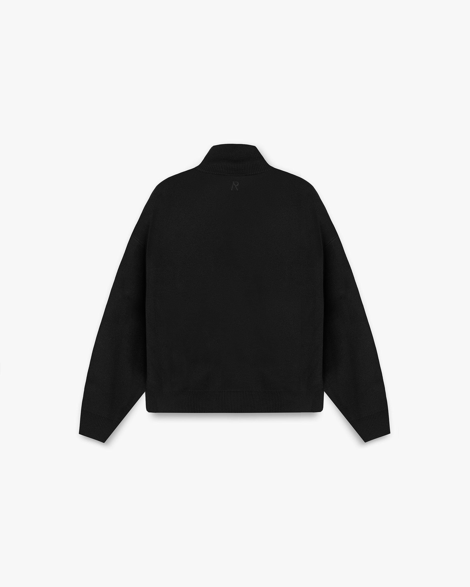 Initial Knitted Track Jacket - Negro Intenso